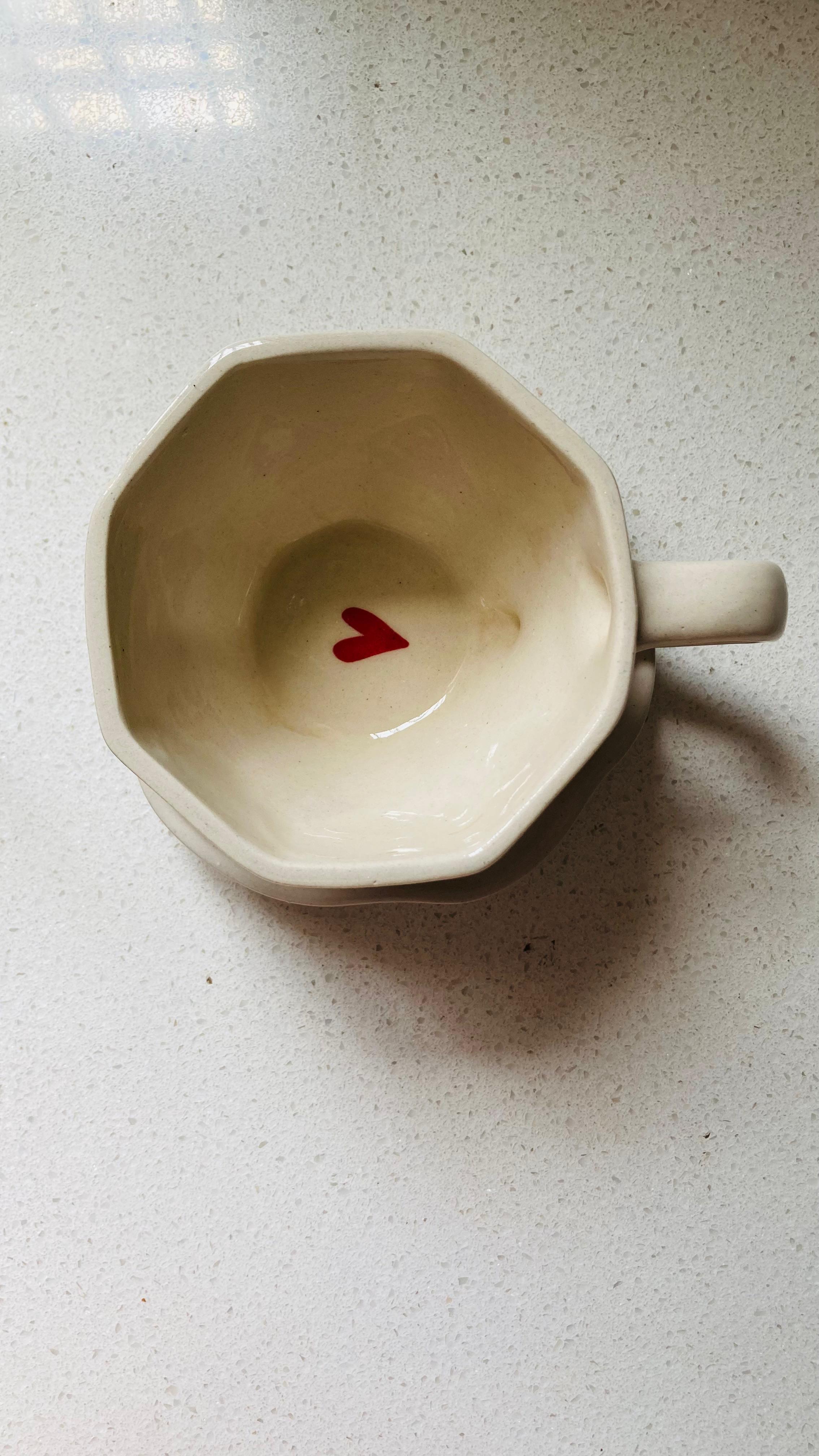 Red Heart Mug