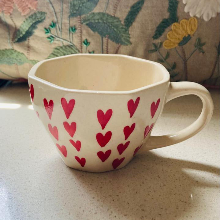 Red Heart Mug