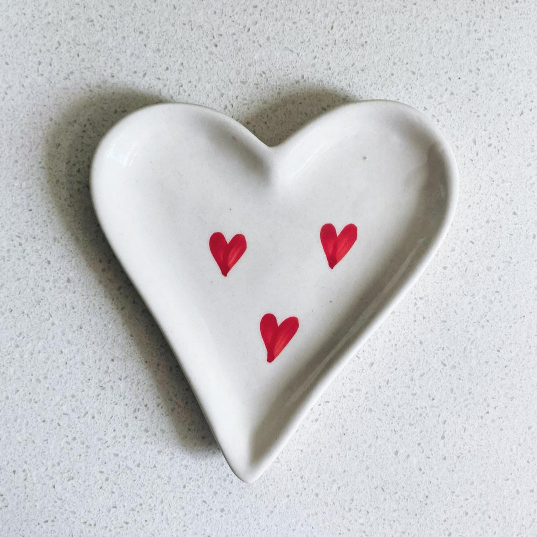Heart Shape Dessert Plate