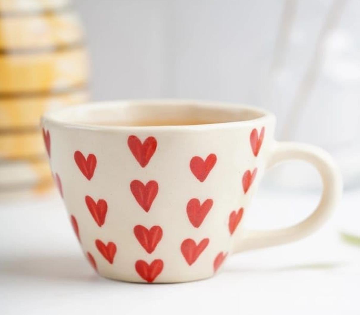 Red Heart Mug