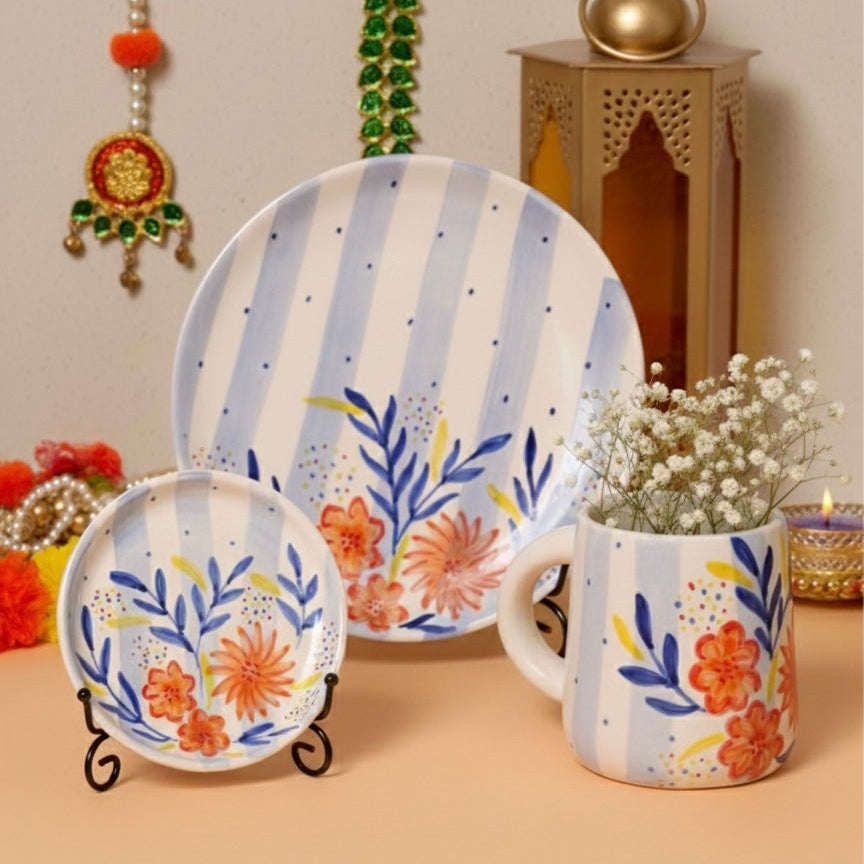 Meher Mug, Meher Quarter Plate, Meher Plate - Set of 3