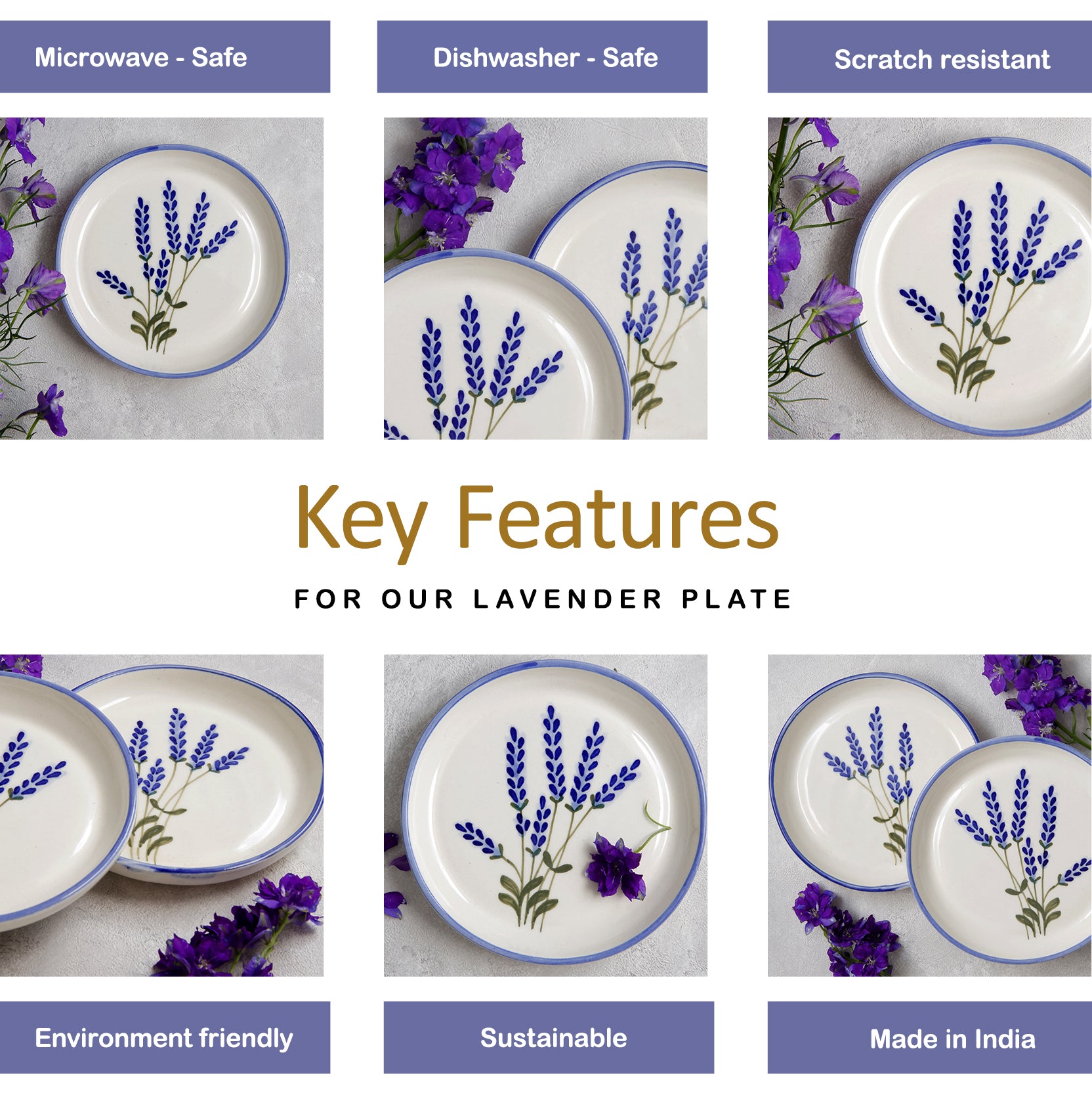 Lavender Plate - 5 Inch
