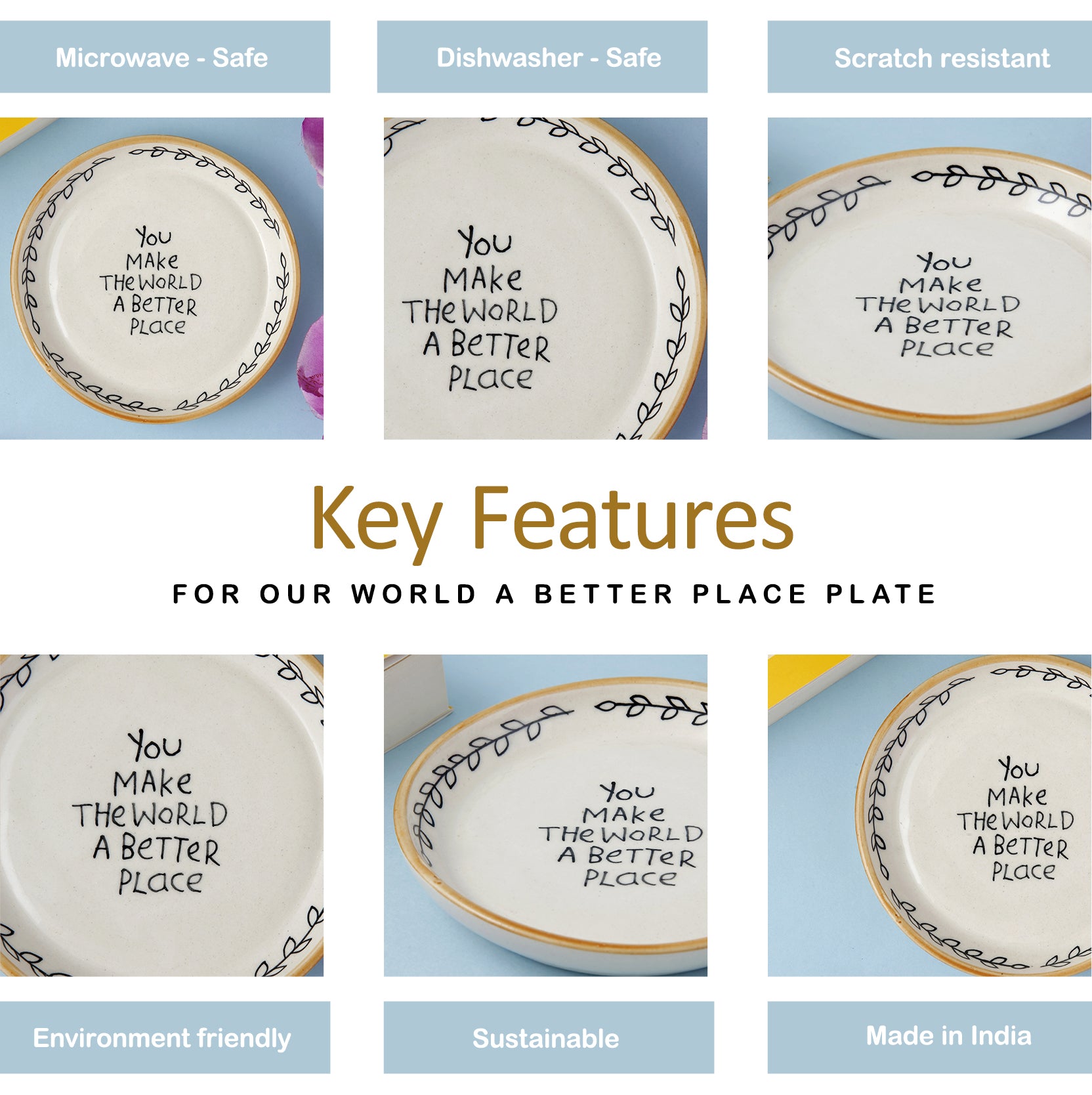 World a Better Place Plate - 5 Inch