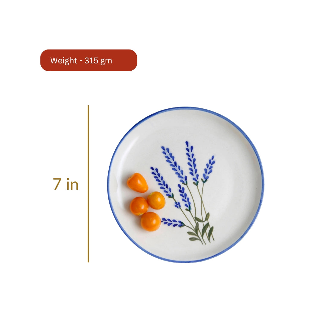Lavender Quarter Plate - 7 Inch