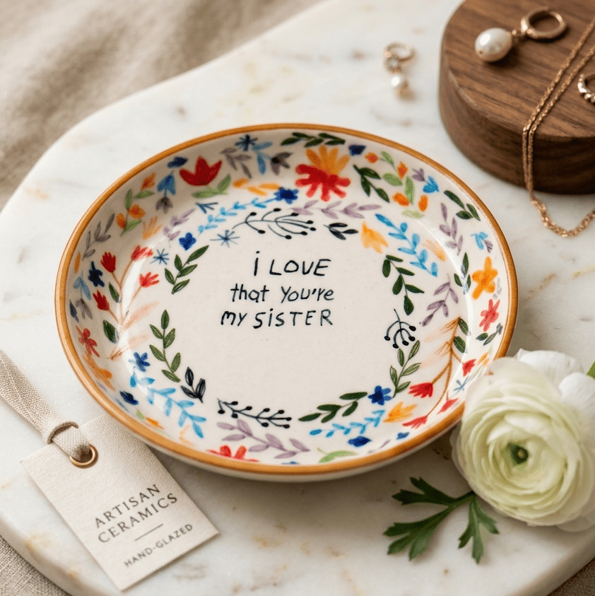 Love that you are my sister Plate - 5 Inch