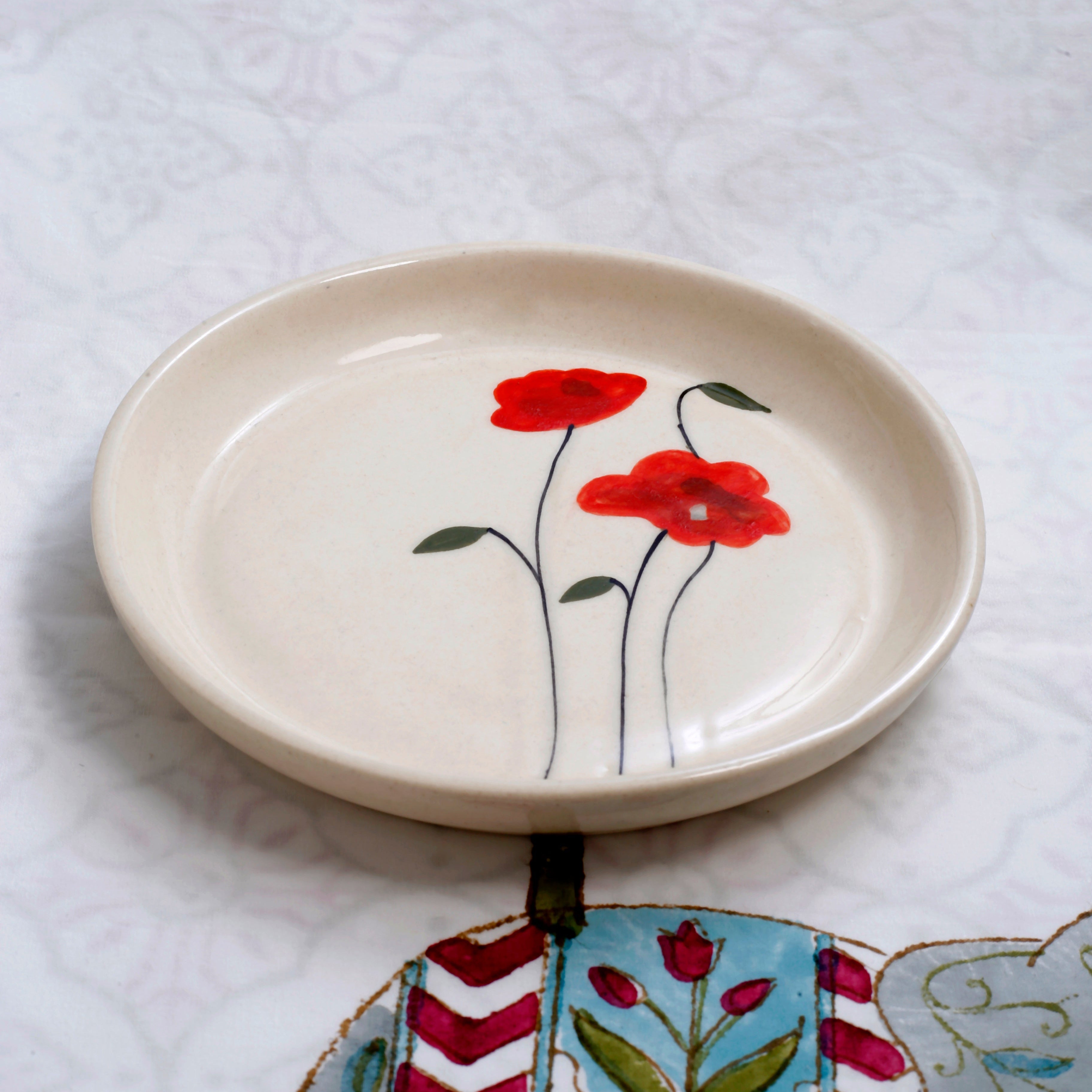 Ruby Bloom Plate - 5 Inch