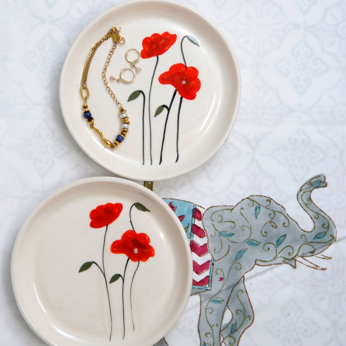 Ruby Bloom Plate - 5 Inch