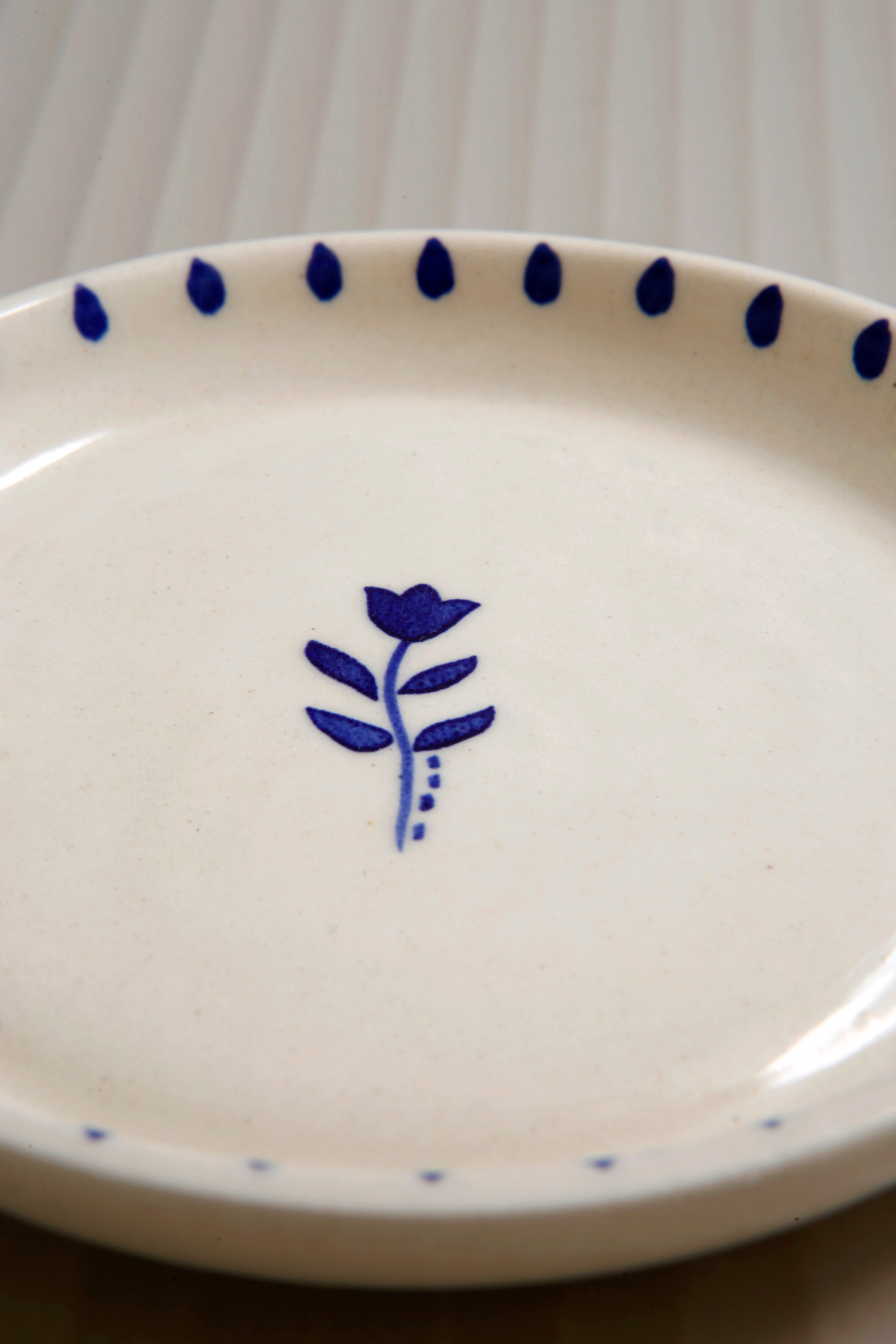 Indigo Bloom Plate - 5 Inch