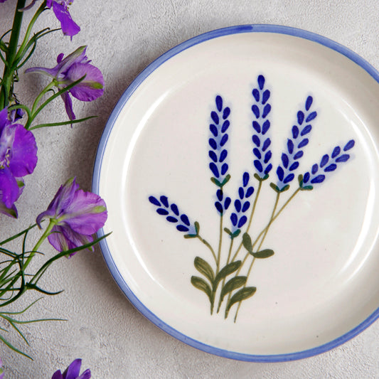 Lavender Dessert & Quarter Plate Combo - 5 Inch & 7 Inch