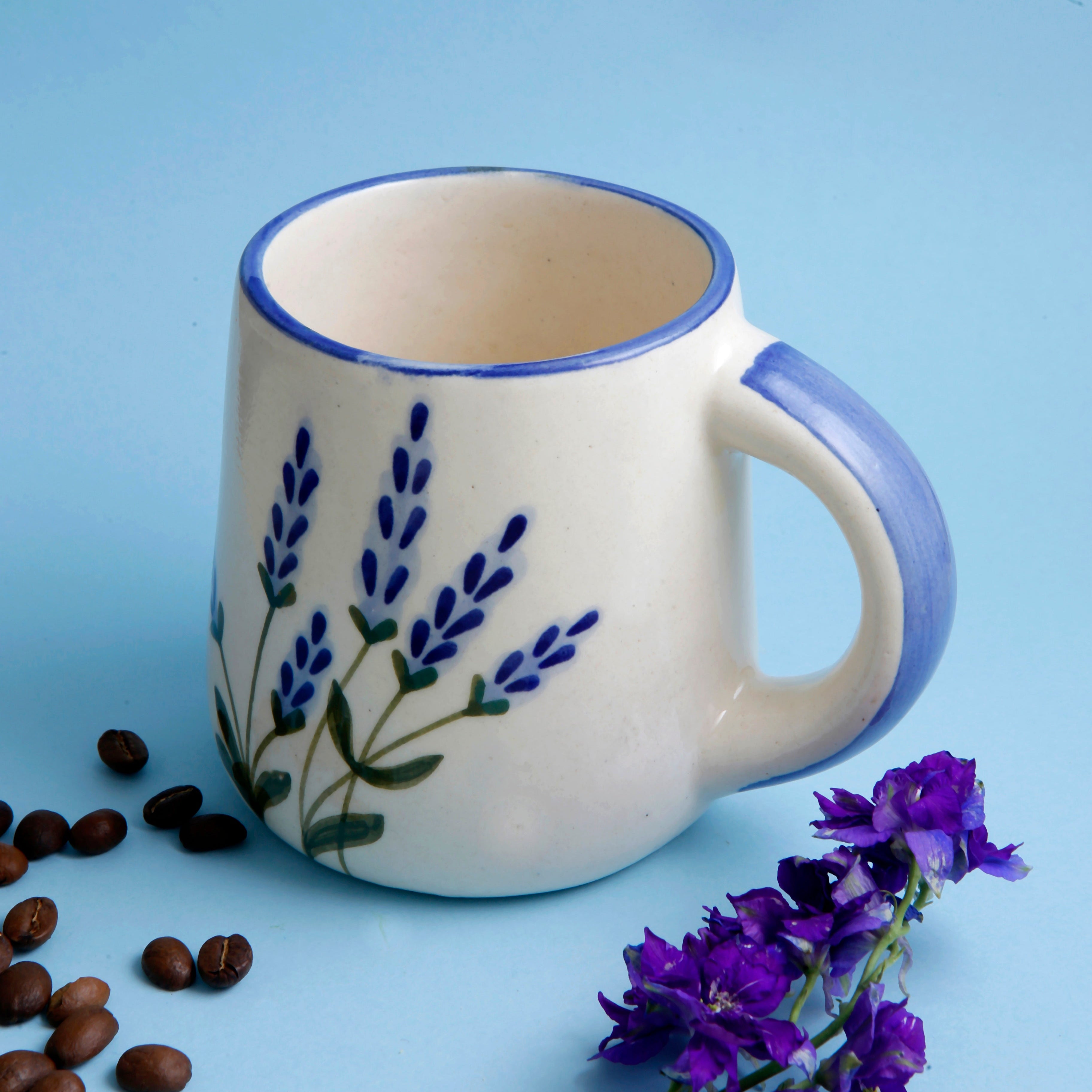 Lavender Mug, Lavender Quarter Plate, Lavender Serving Bowl - Set of 3