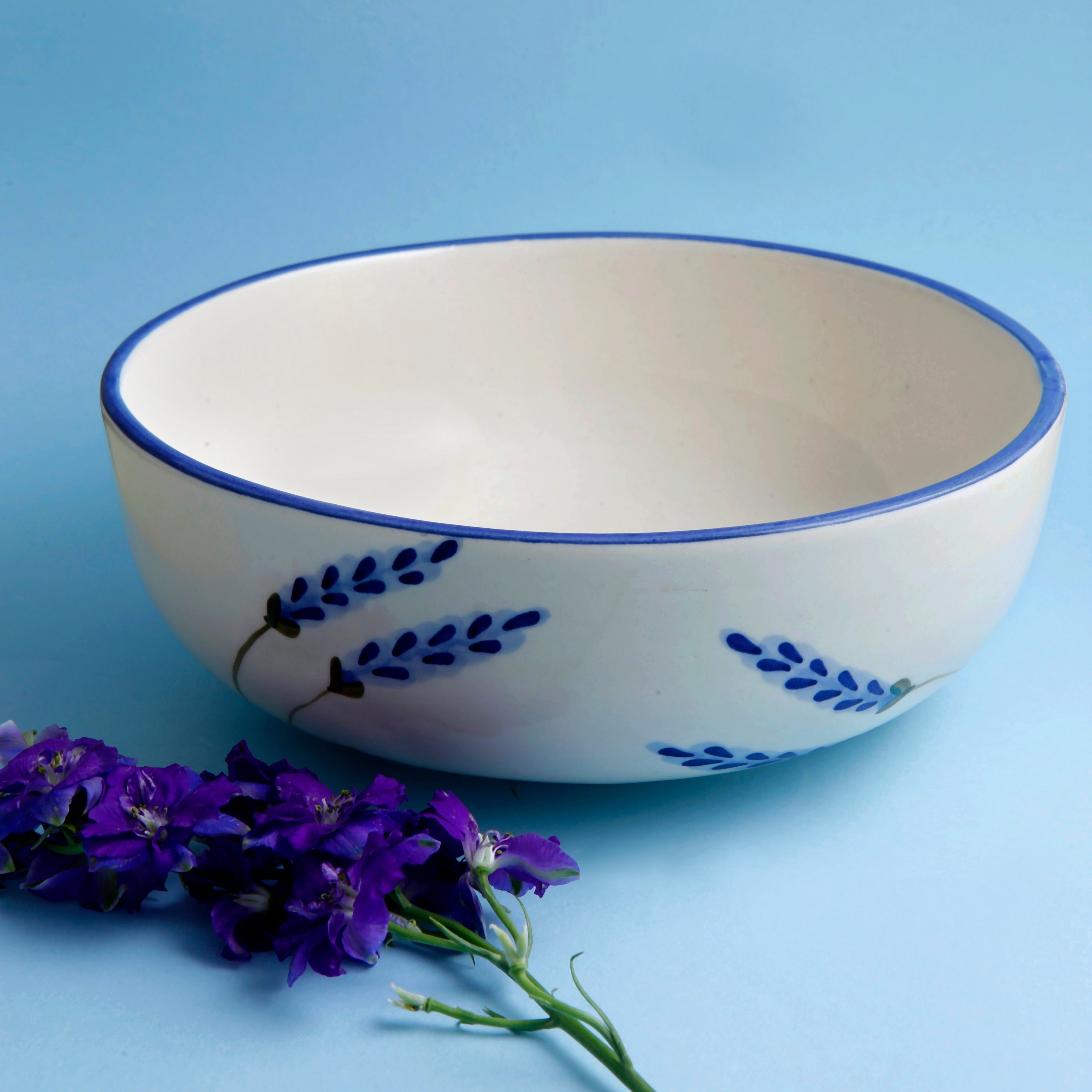 Lavender Serving Bowl - 7 Inch