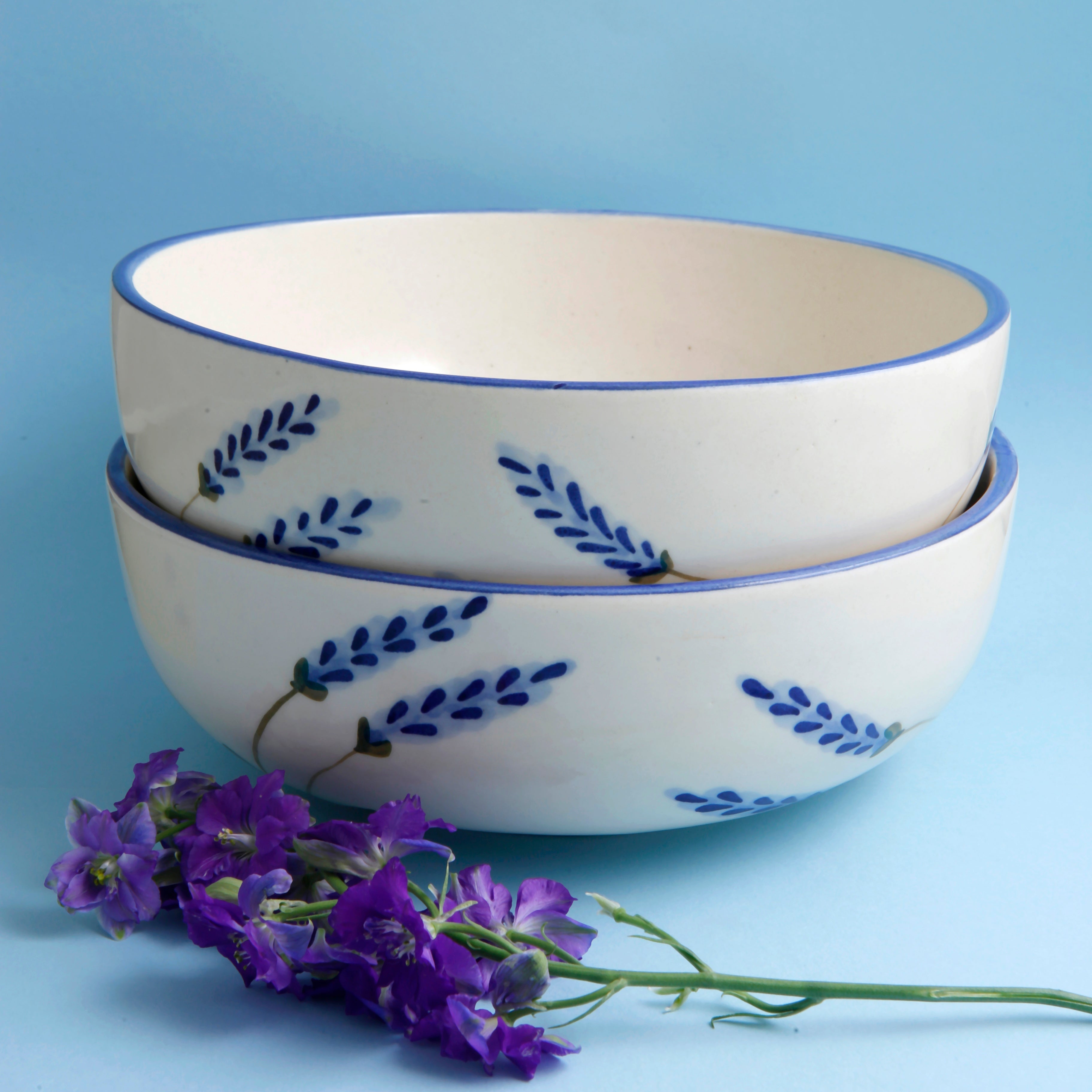 Lavender Serving Bowl - 7 Inch