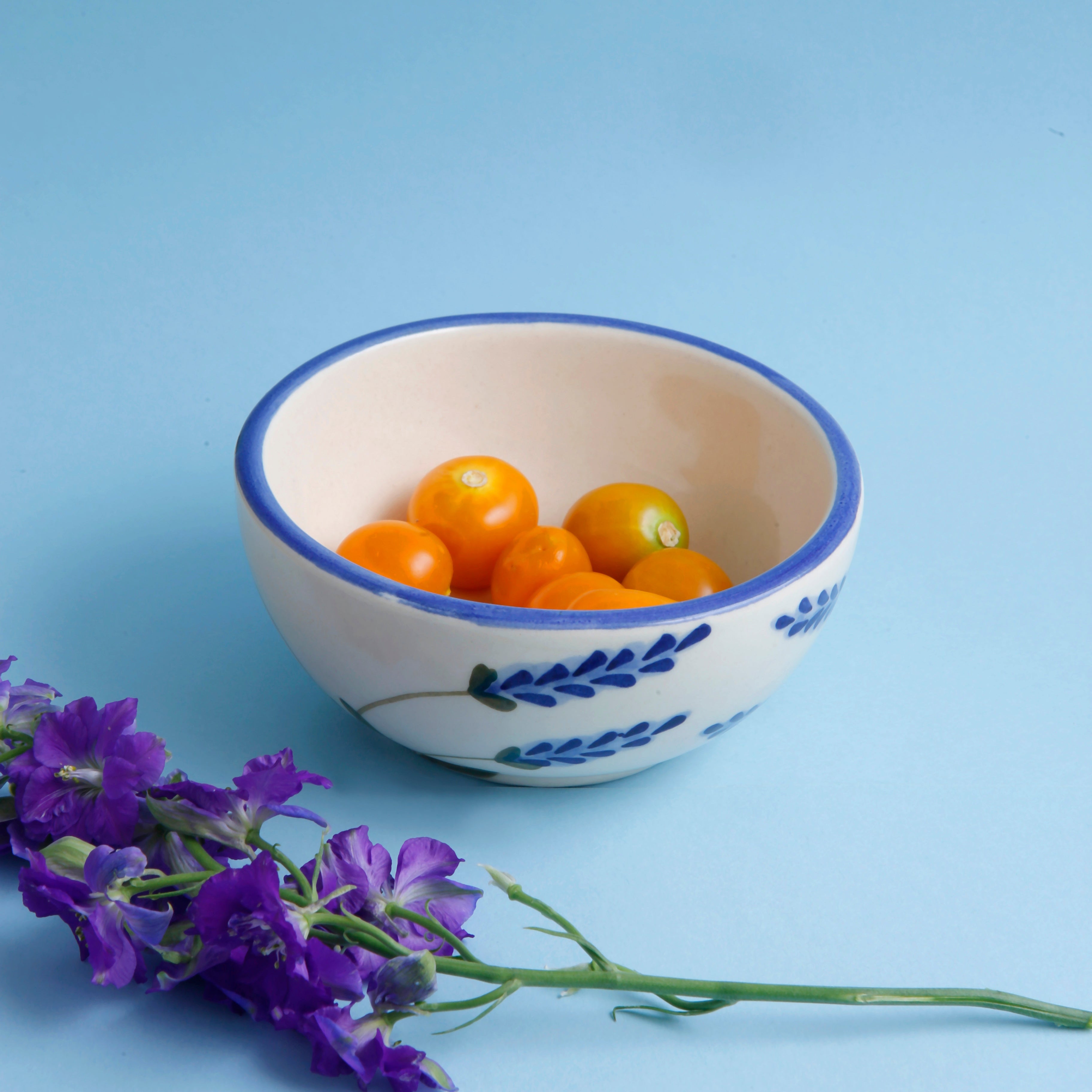 Lavender Bowl, Lavender Quarter Plate, Lavender Serving Bowl - Set of 3