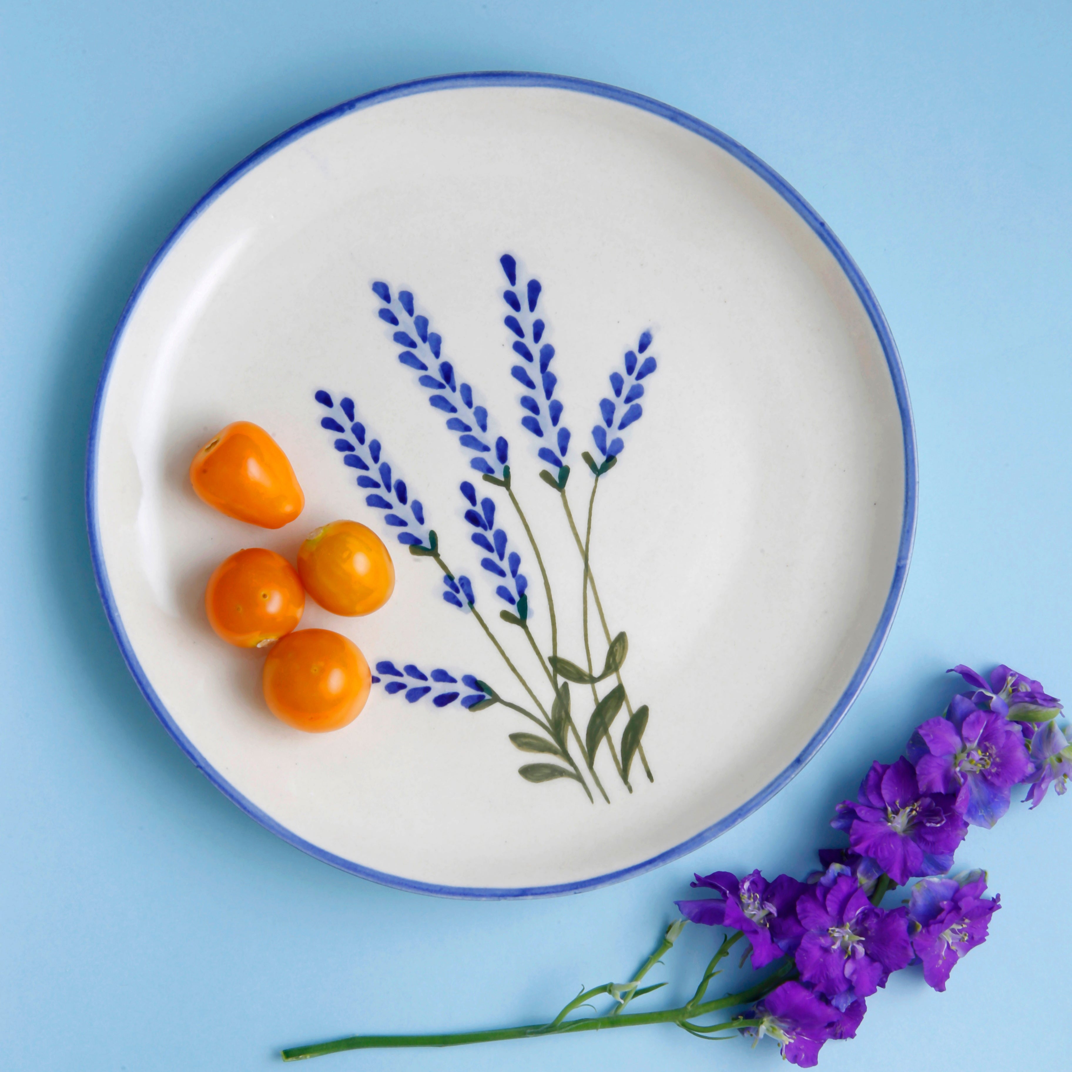 Lavender Dessert & Quarter Plate Combo - 5 Inch & 7 Inch