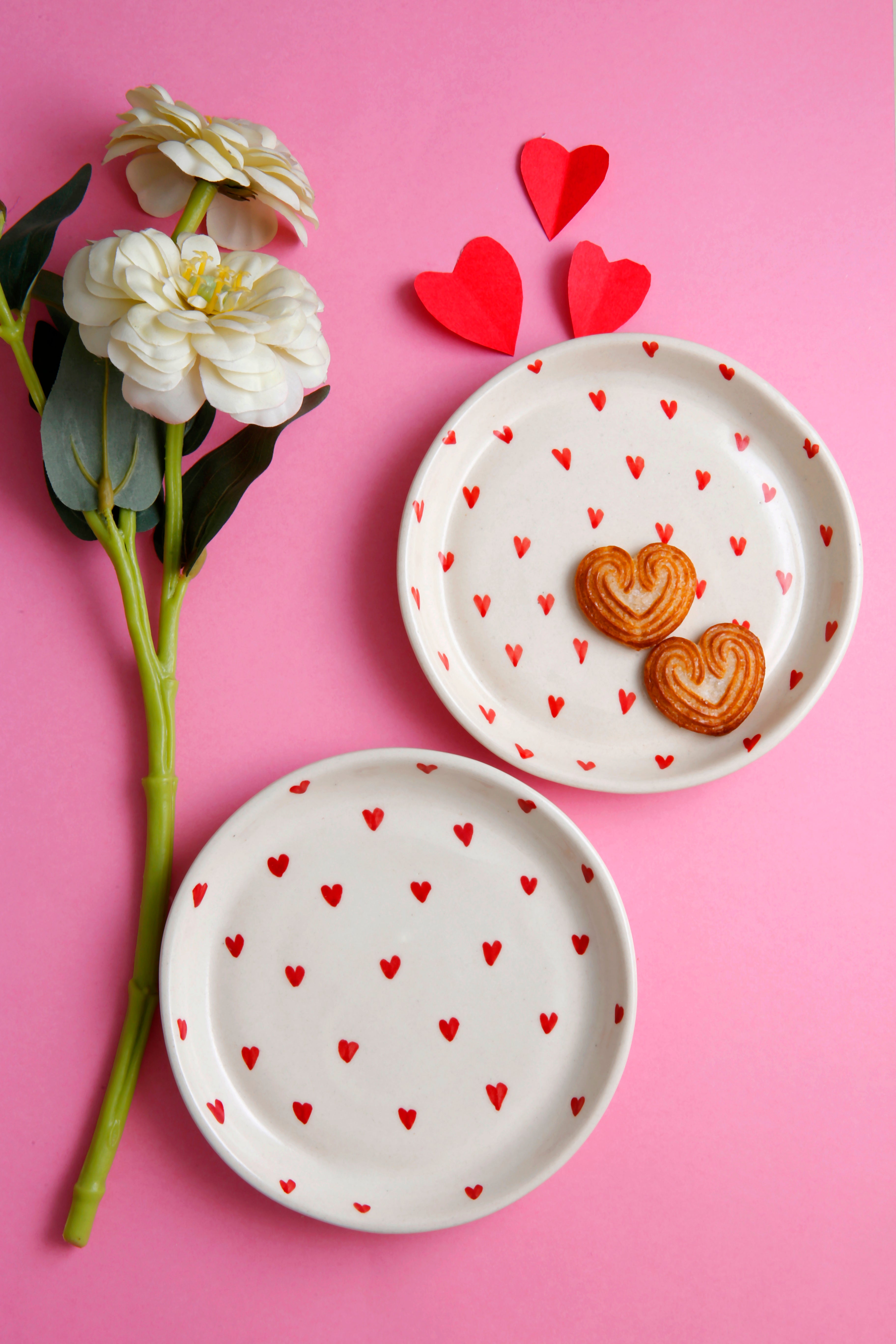 Red Heart Plate - 5 Inch