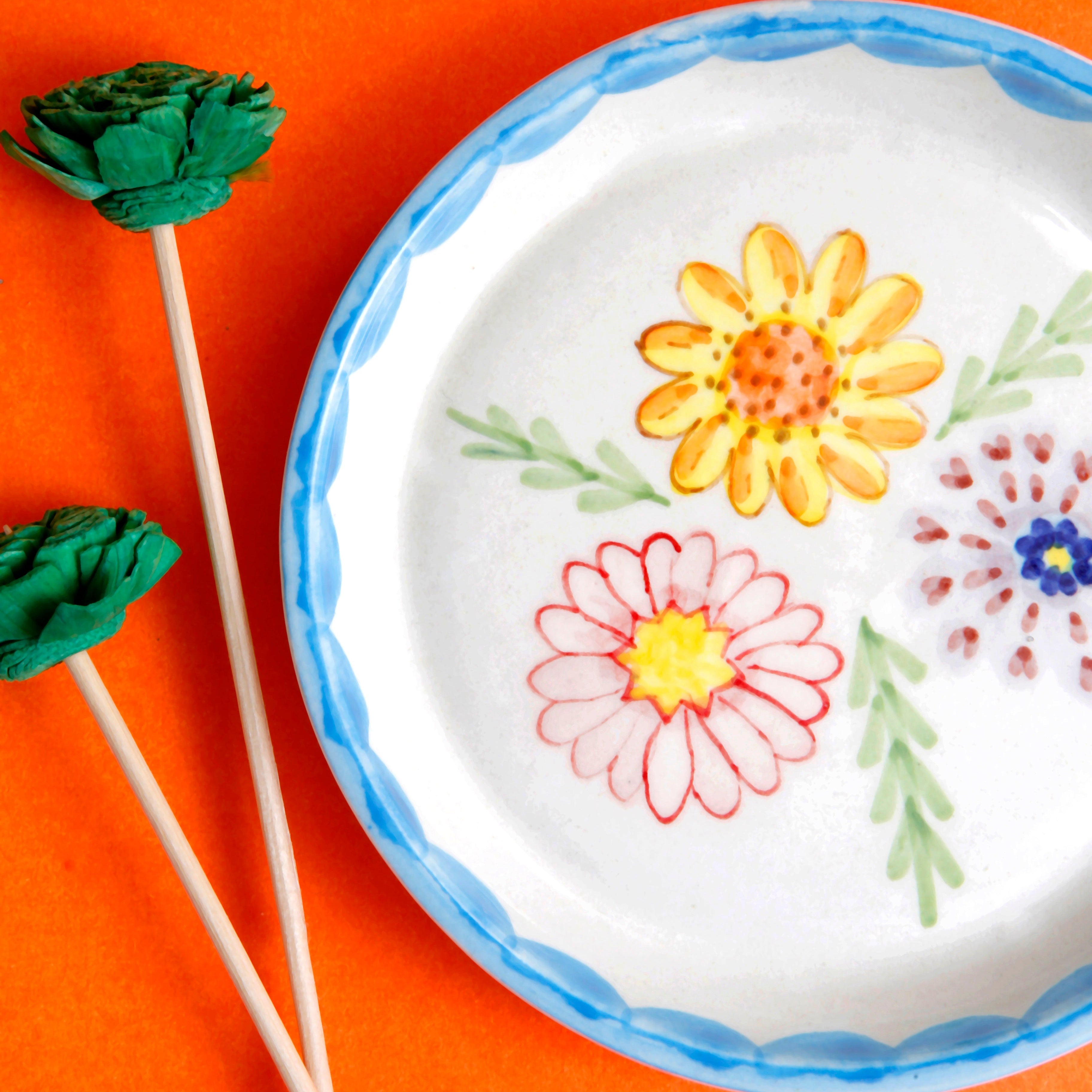 Floral Plate - 5 Inch