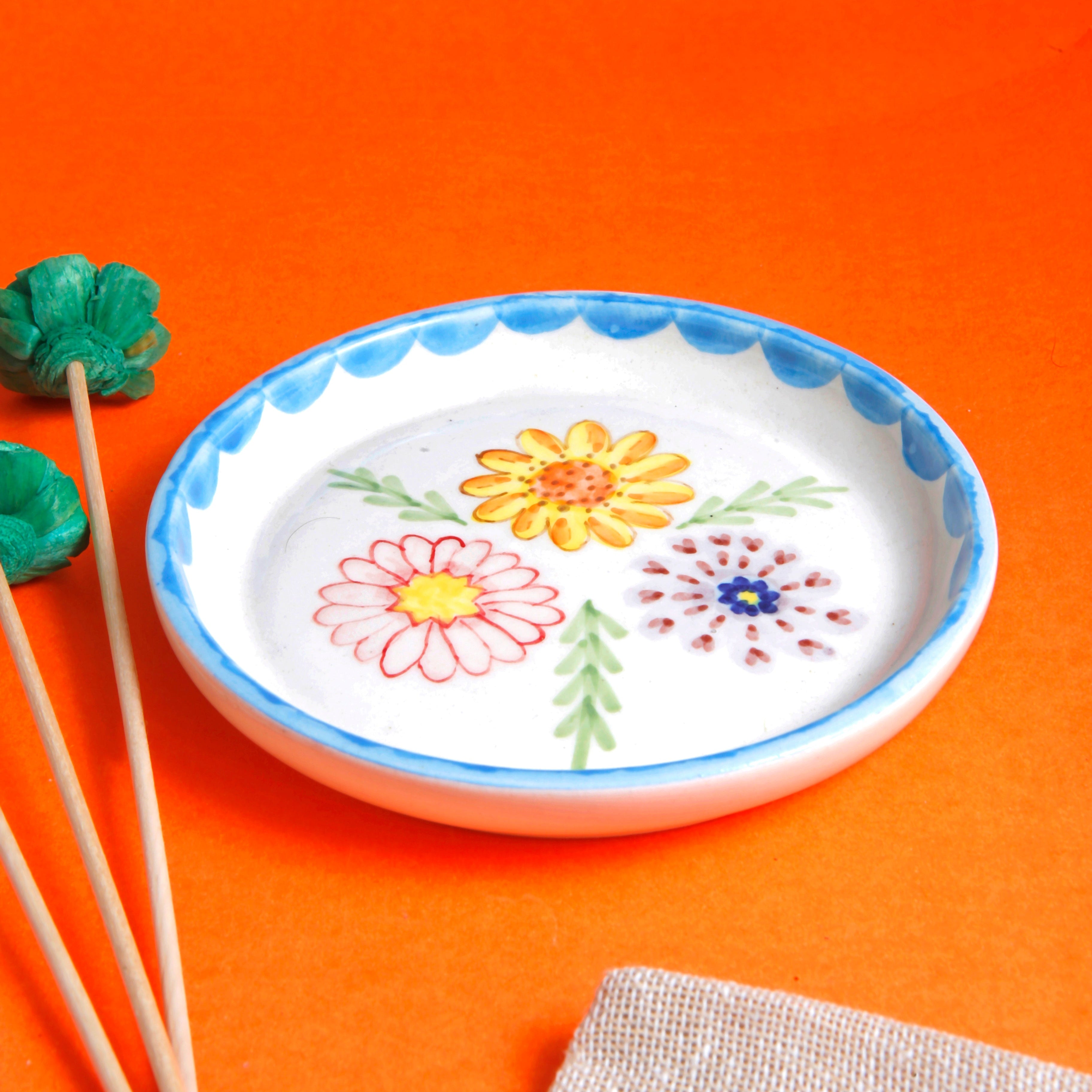 Floral Plate - 5 Inch