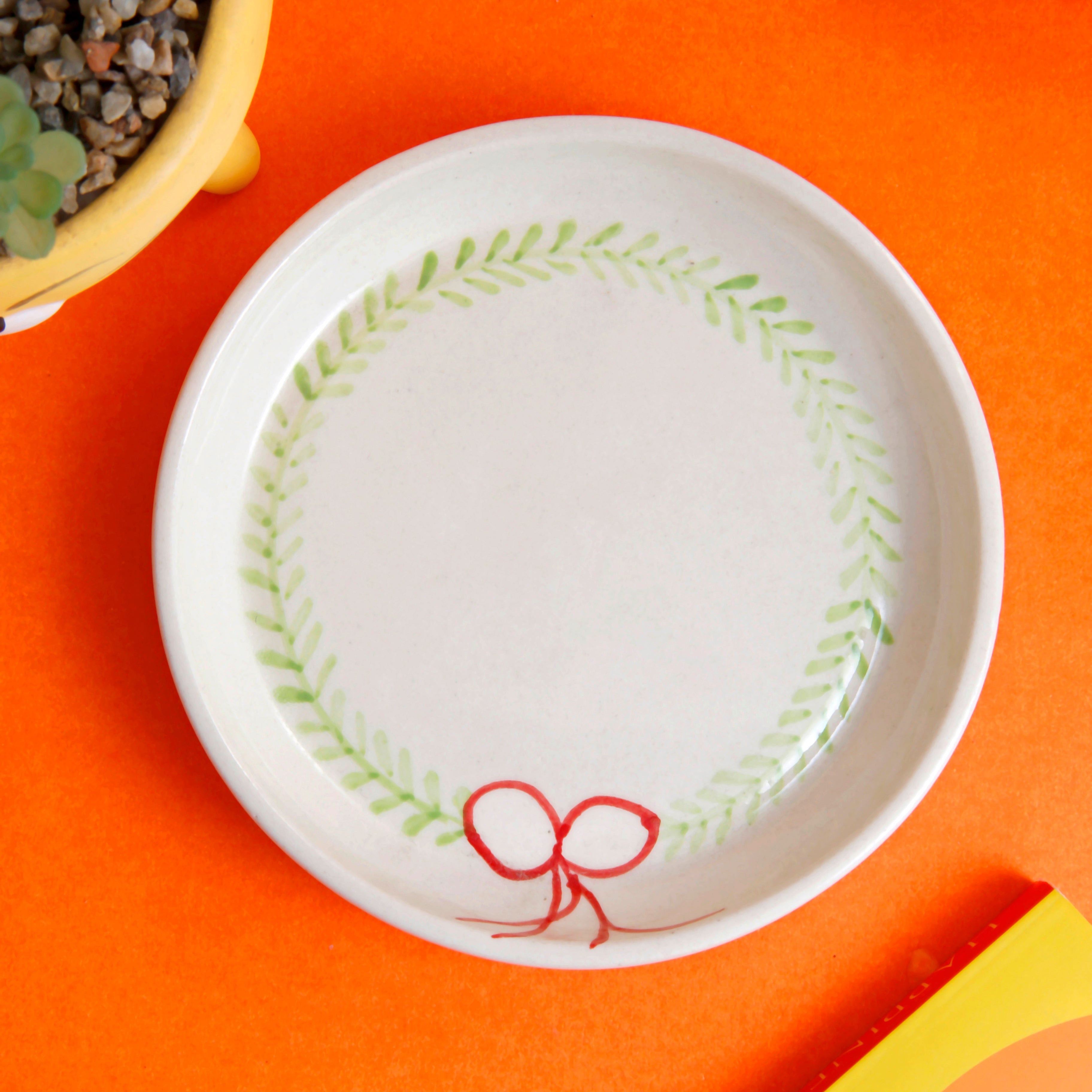 Floral Bow Plate - 5 Inch