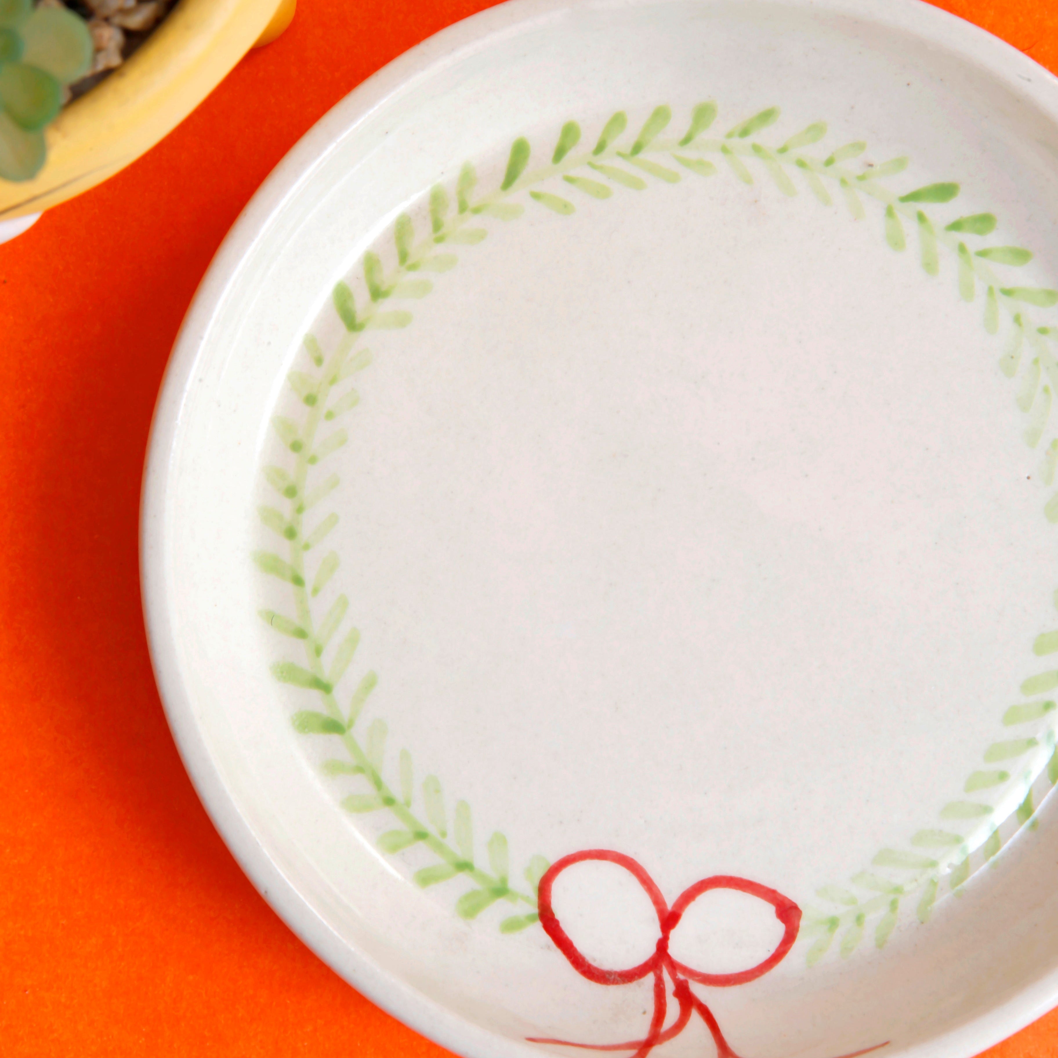 Floral Bow Plate - 5 Inch