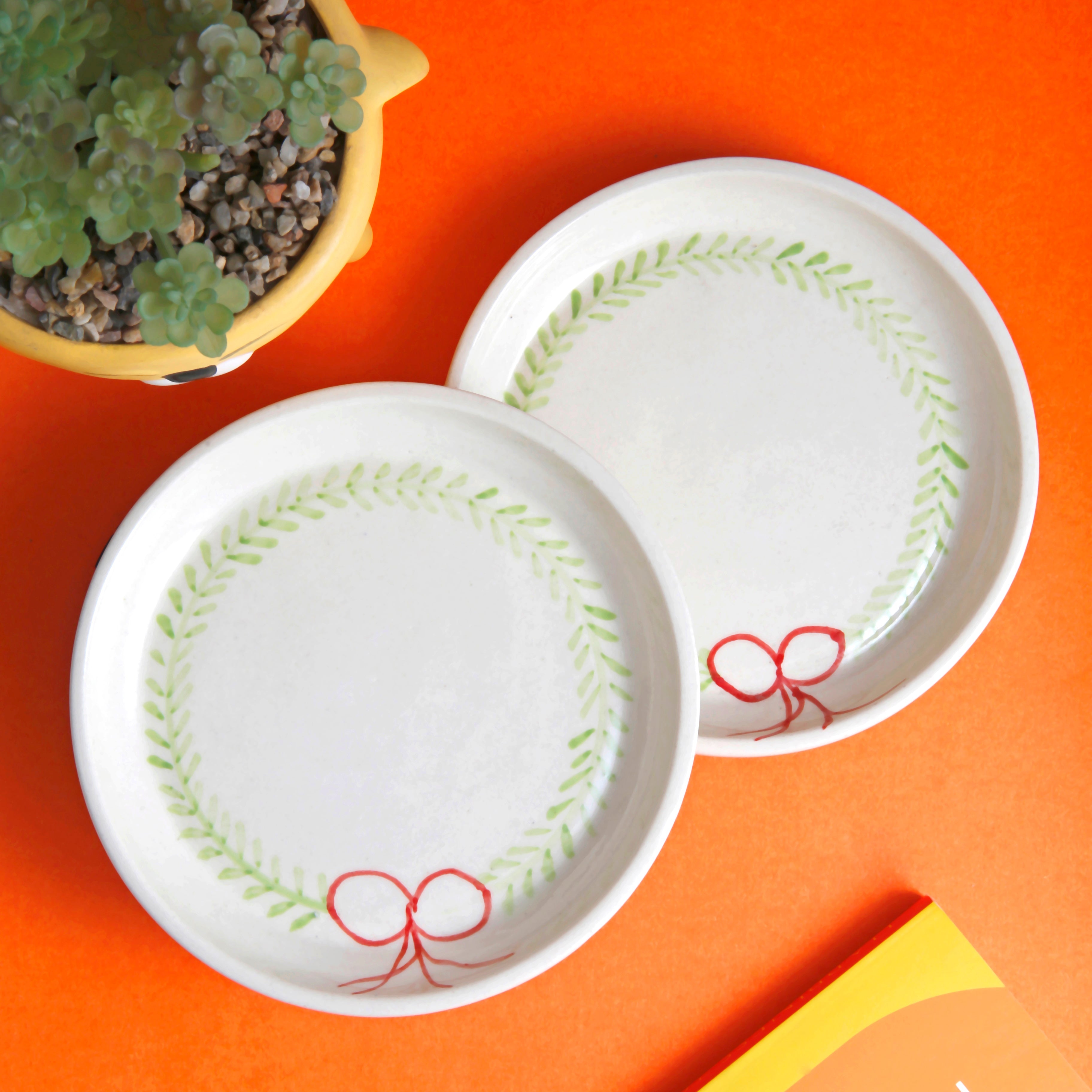 Floral Bow Plate - 5 Inch