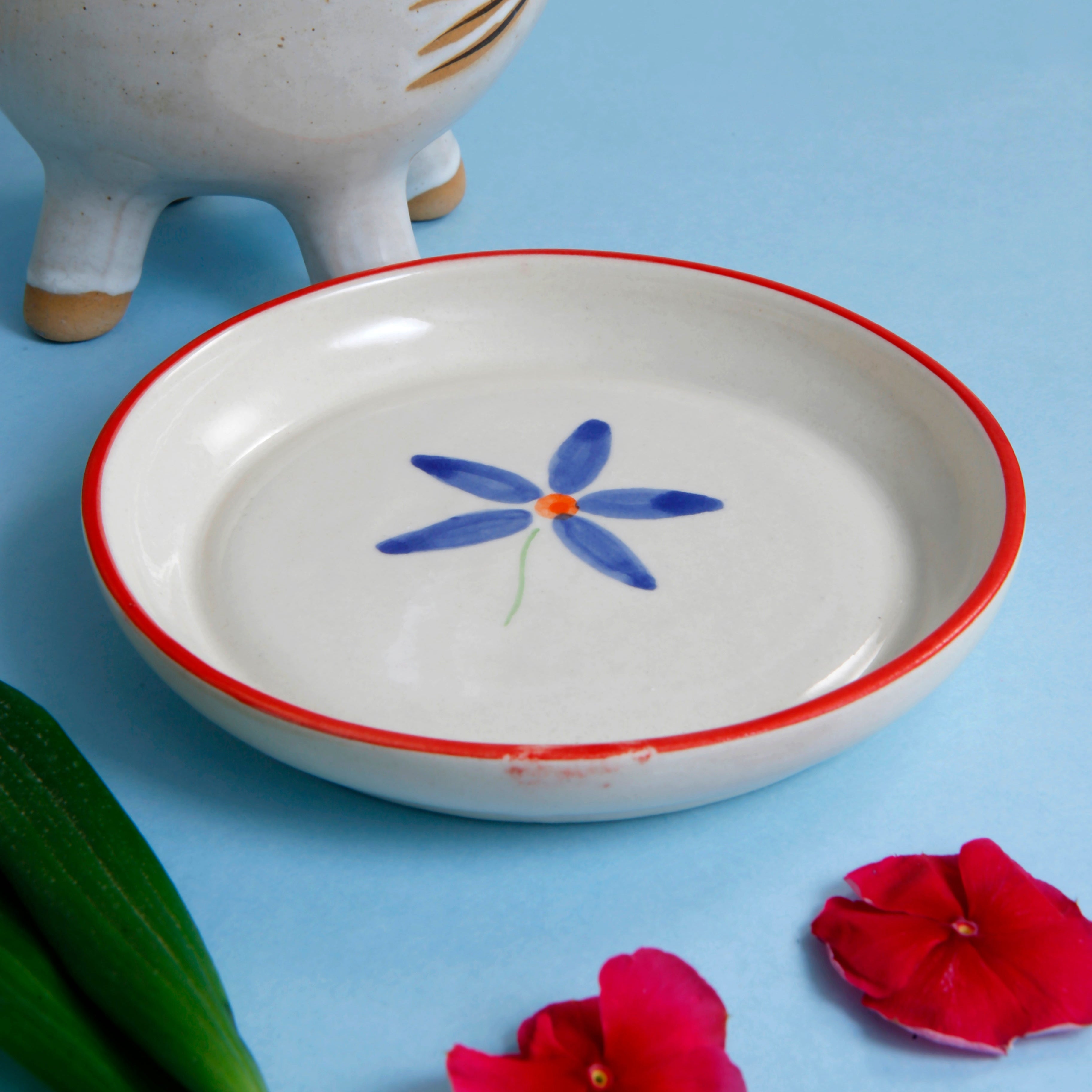 Blue Bloom Plate - 5 Inch