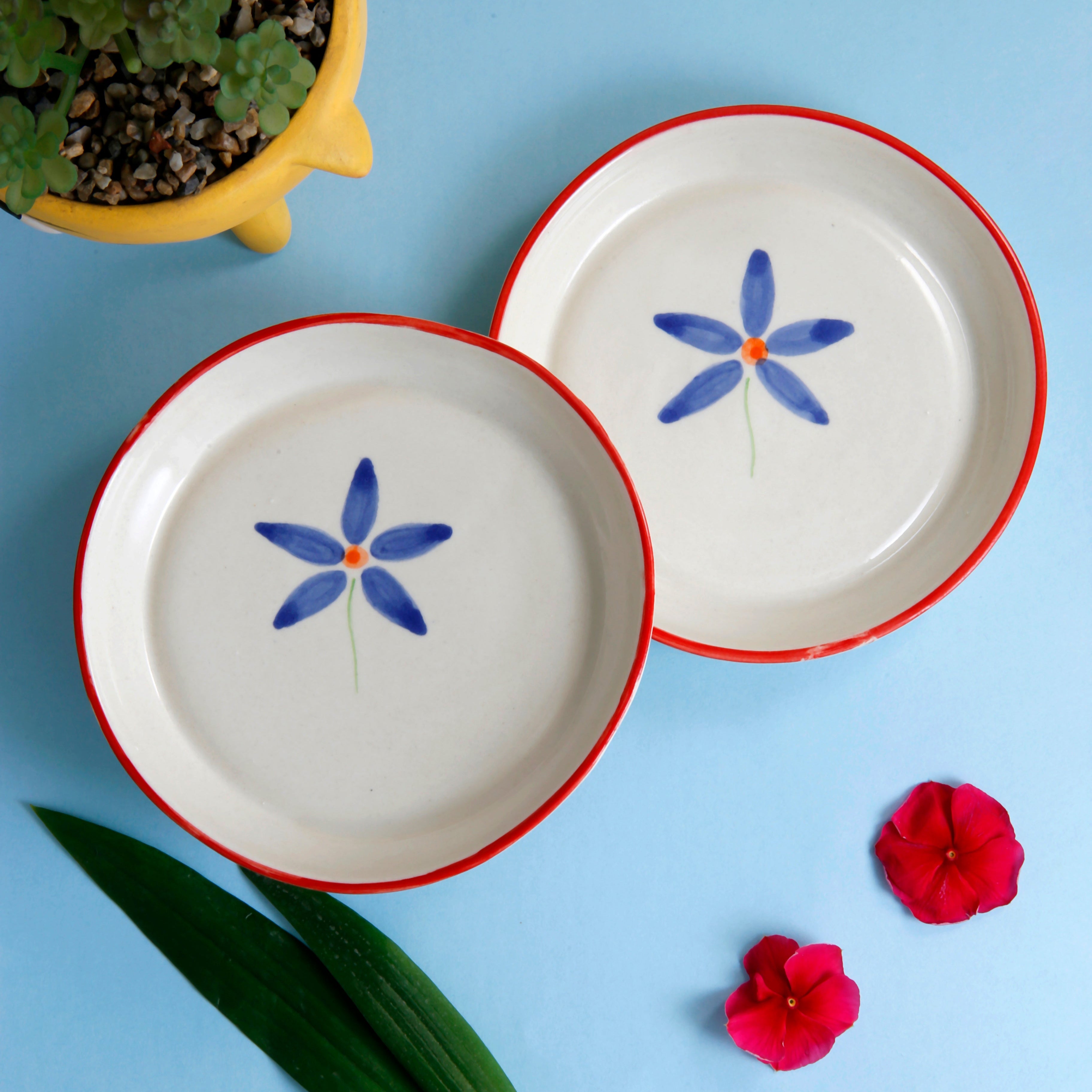 Blue Bloom Plate - 5 Inch