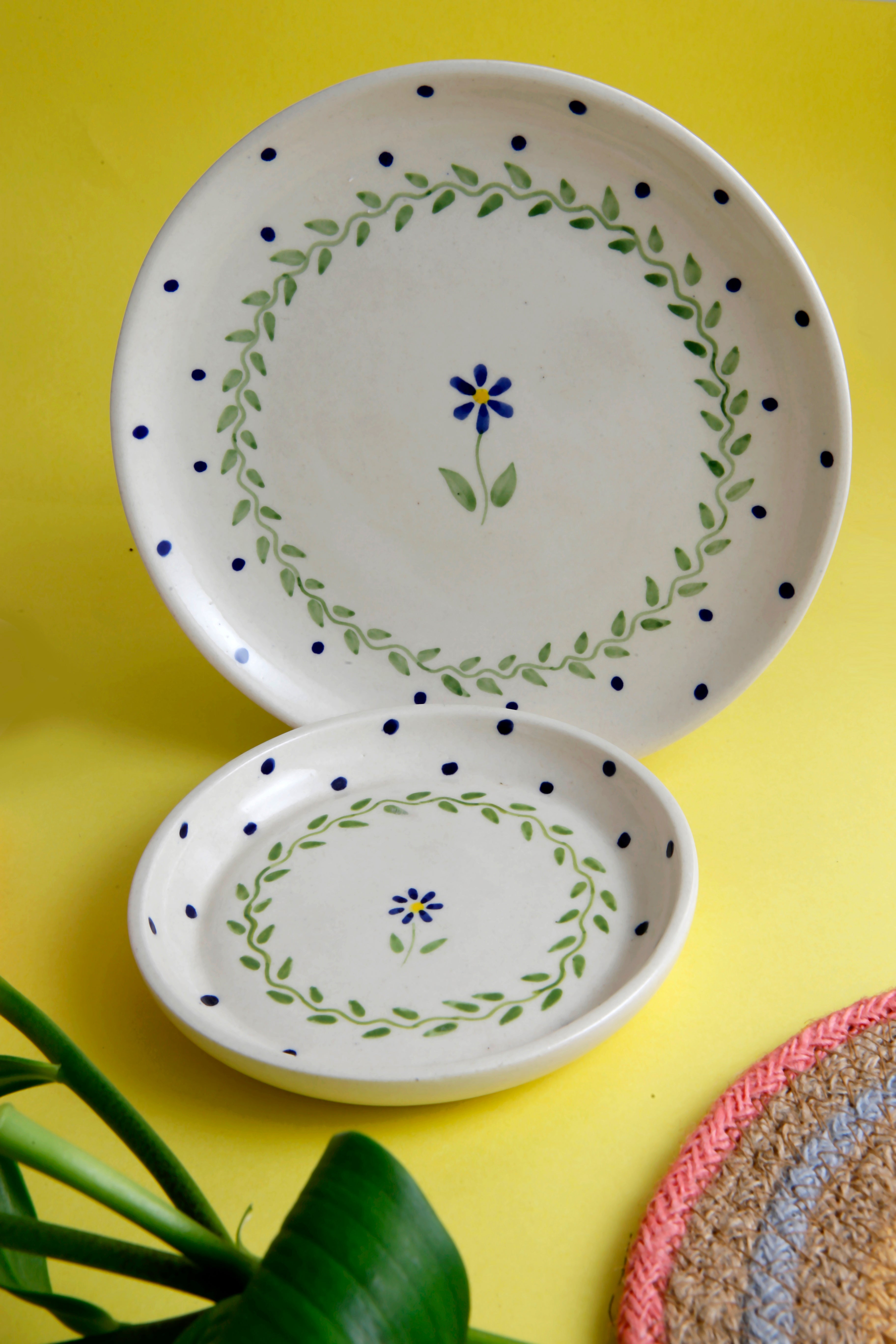 Spring Dessert & Quarter Plate Combo - 5 Inch & 7 Inch