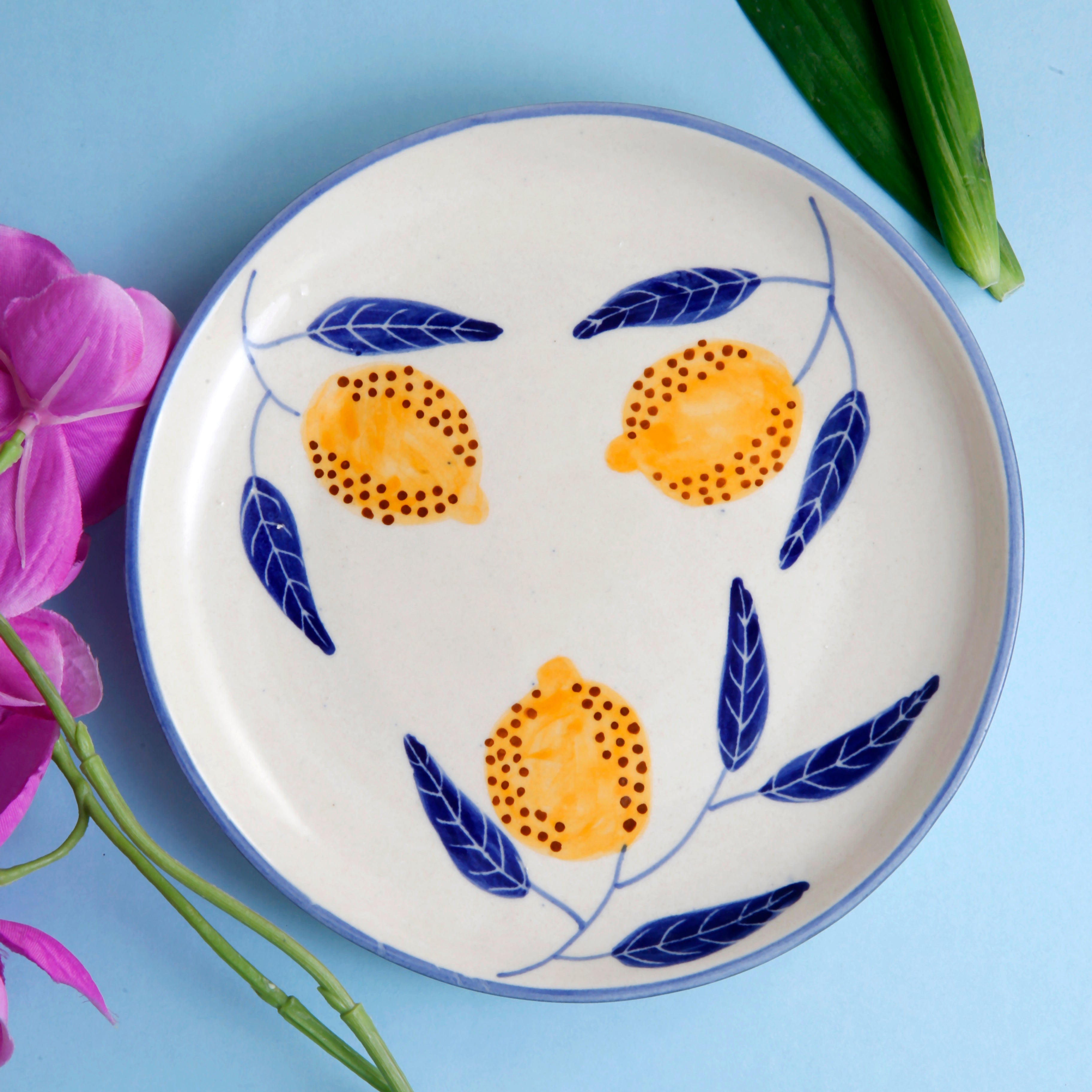 Lemon Quarter Plate - 7 Inch