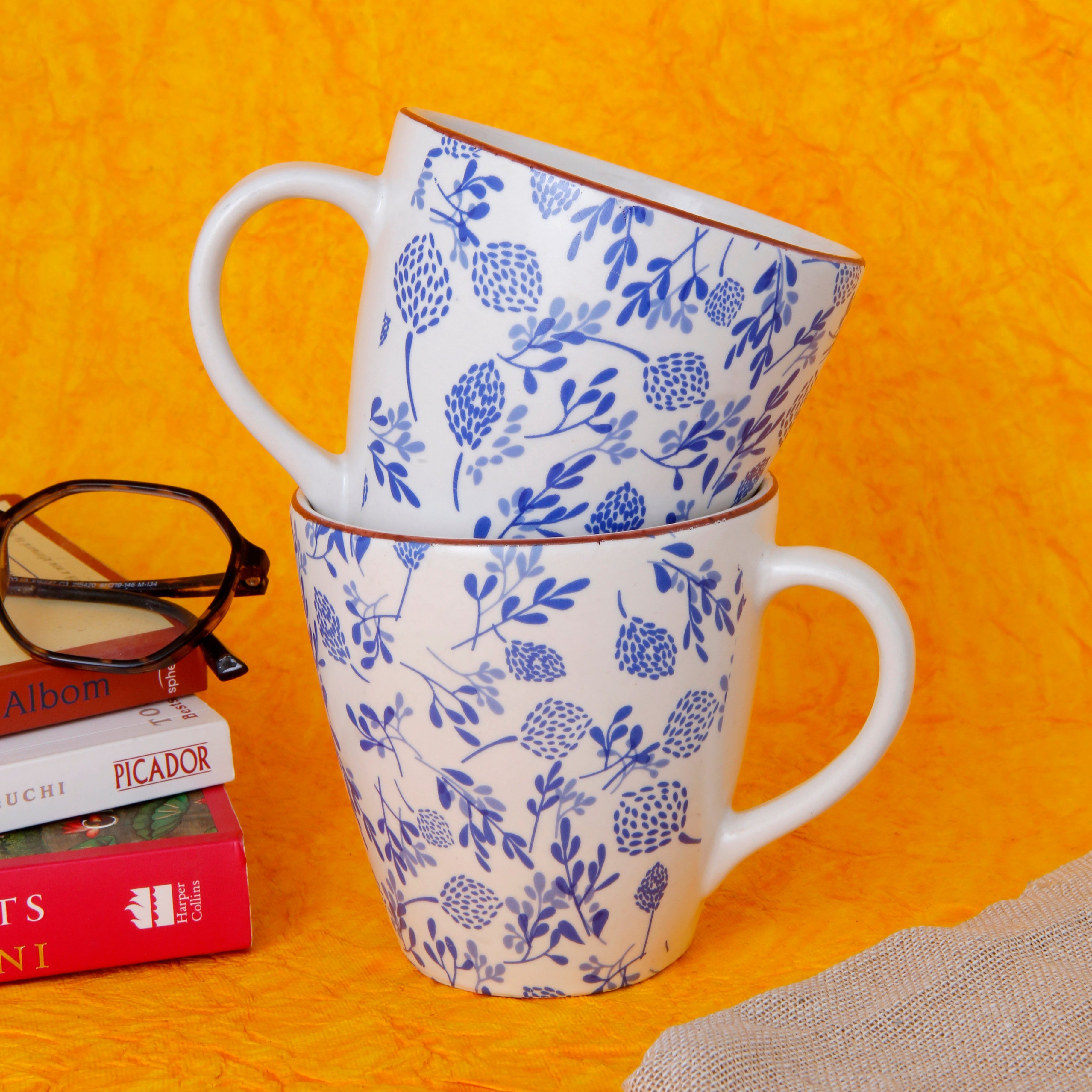 Blue Floral Mug - 250ML