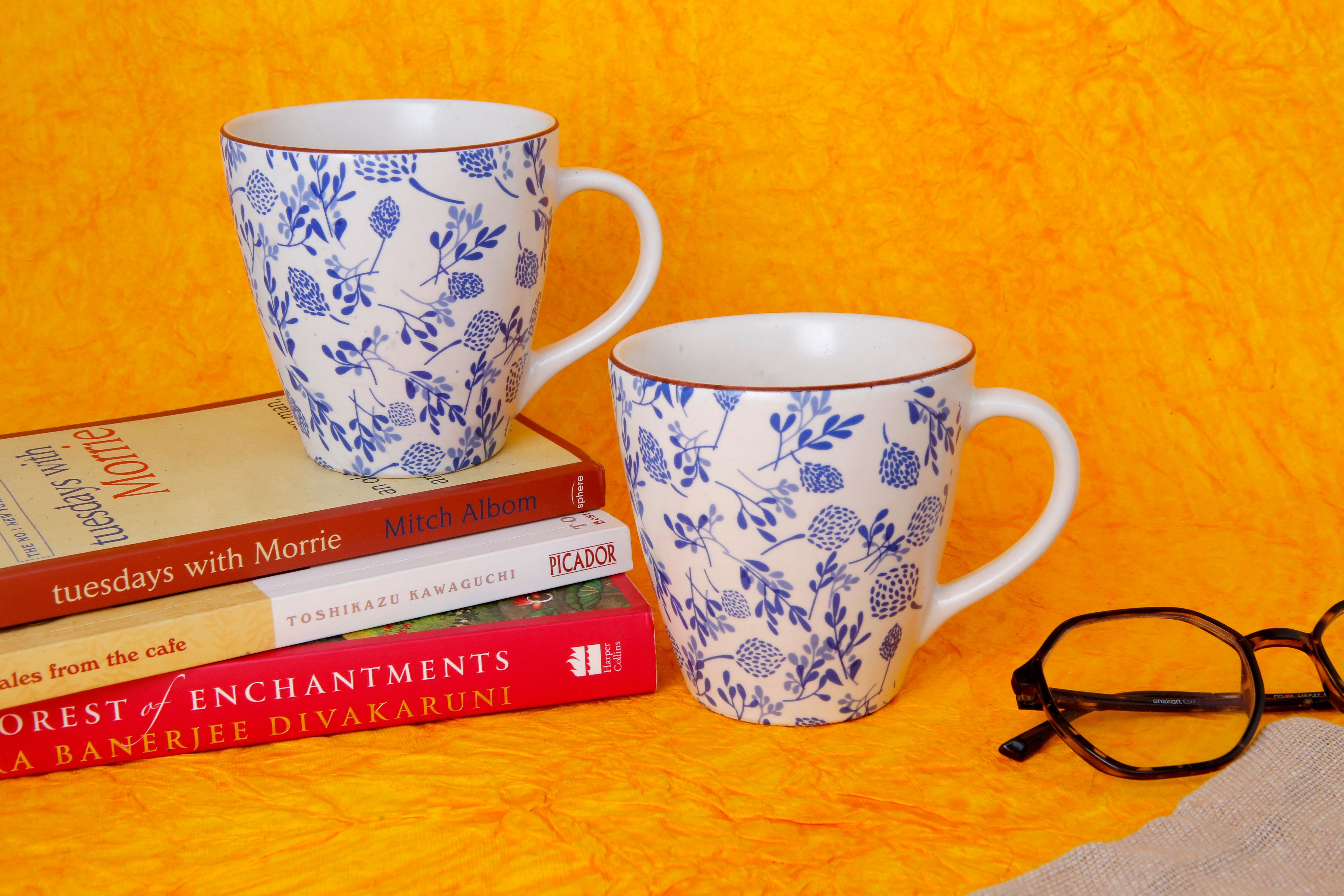 Blue Floral Mug - 250ML