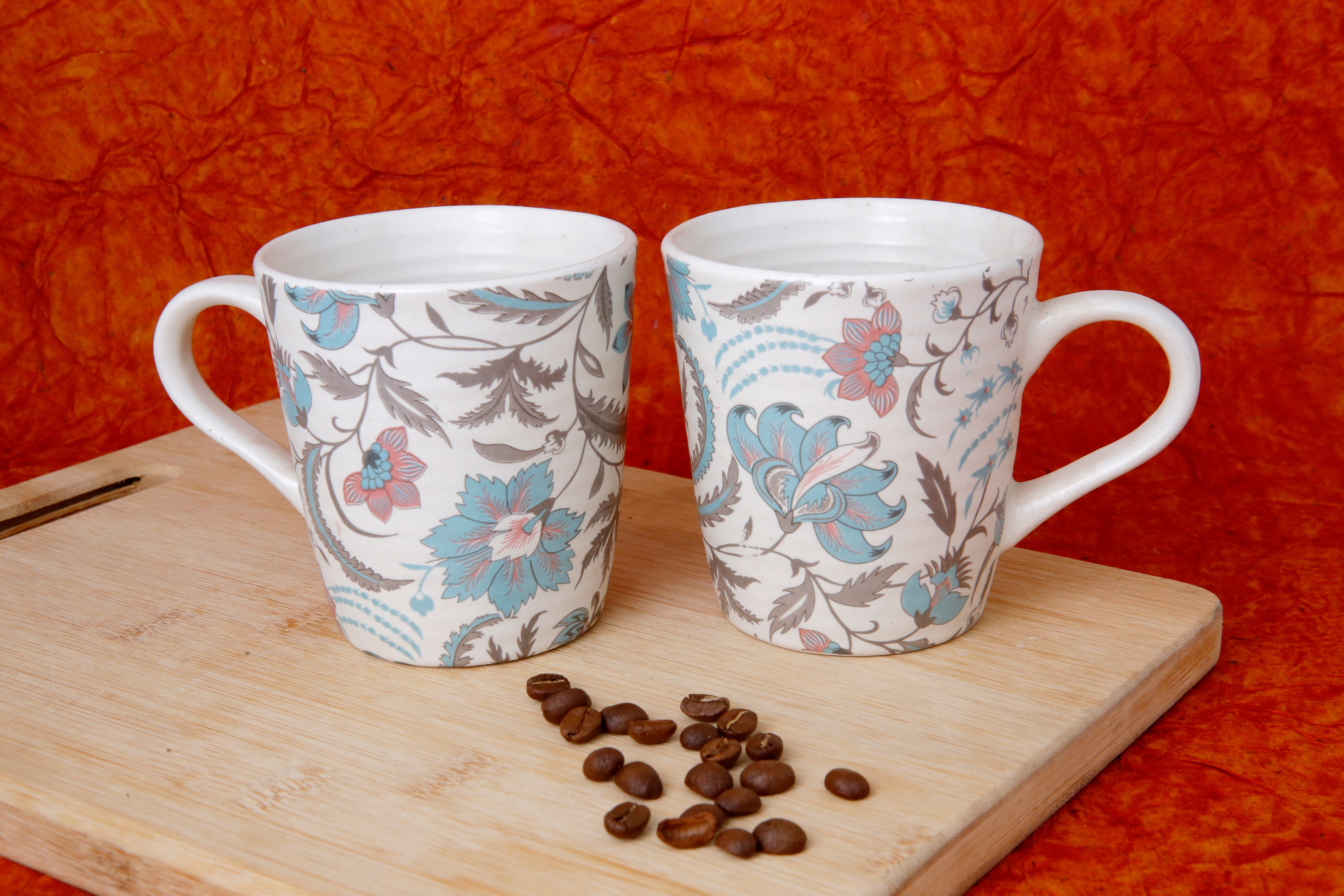 Green Flower Coffee Mug - 250ML