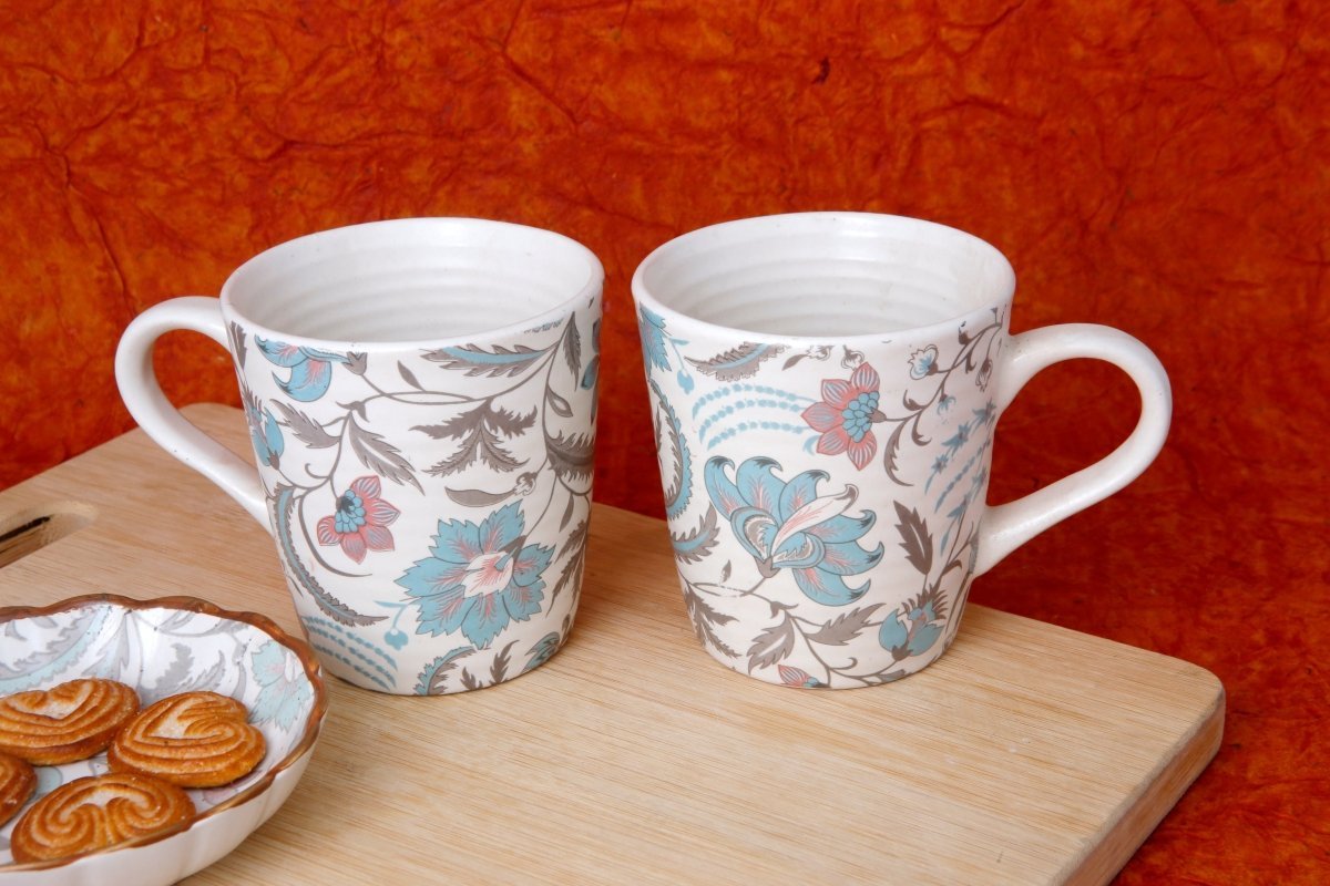 Green Flower Coffee Mug - 250ML
