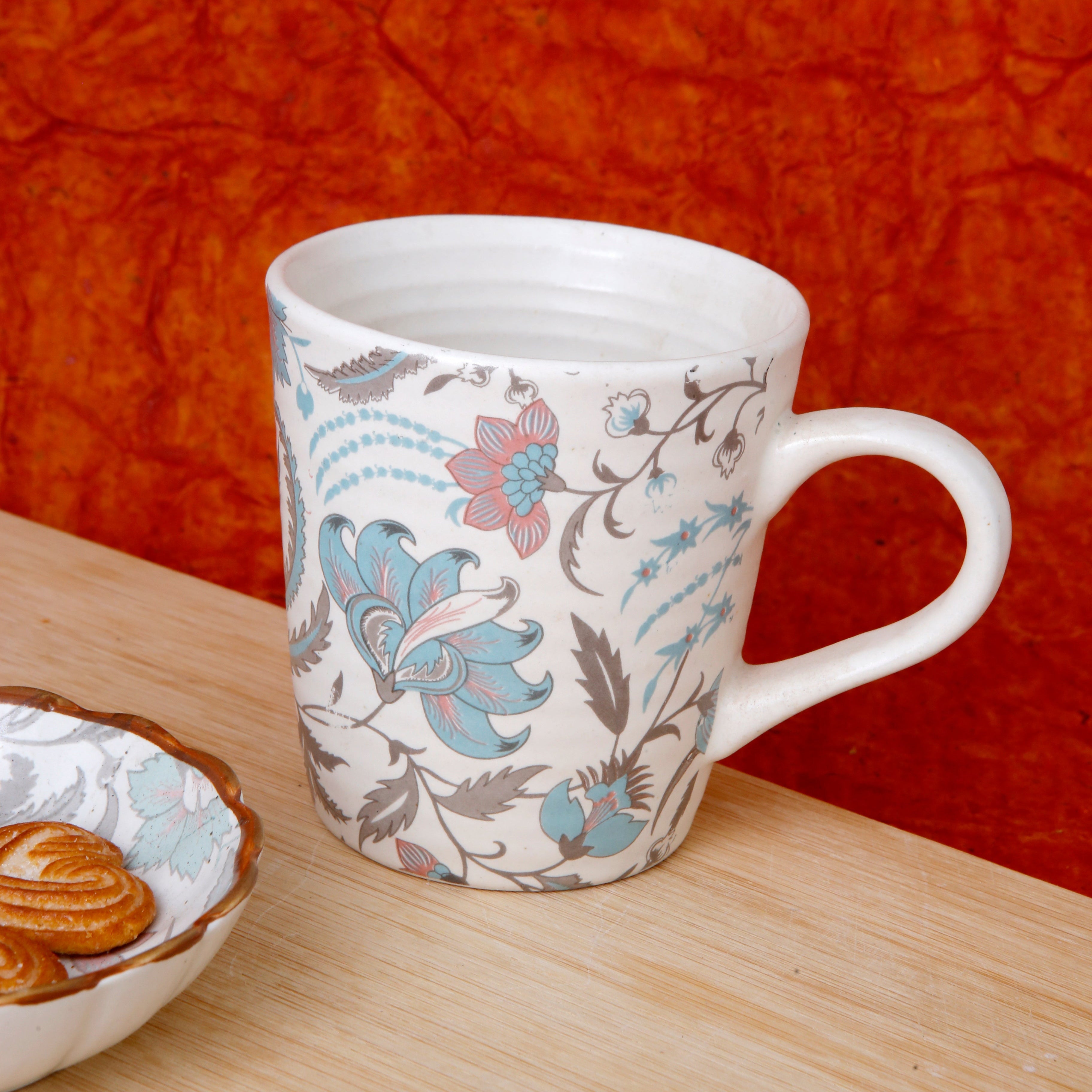 Green Flower Coffee Mug - 250ML