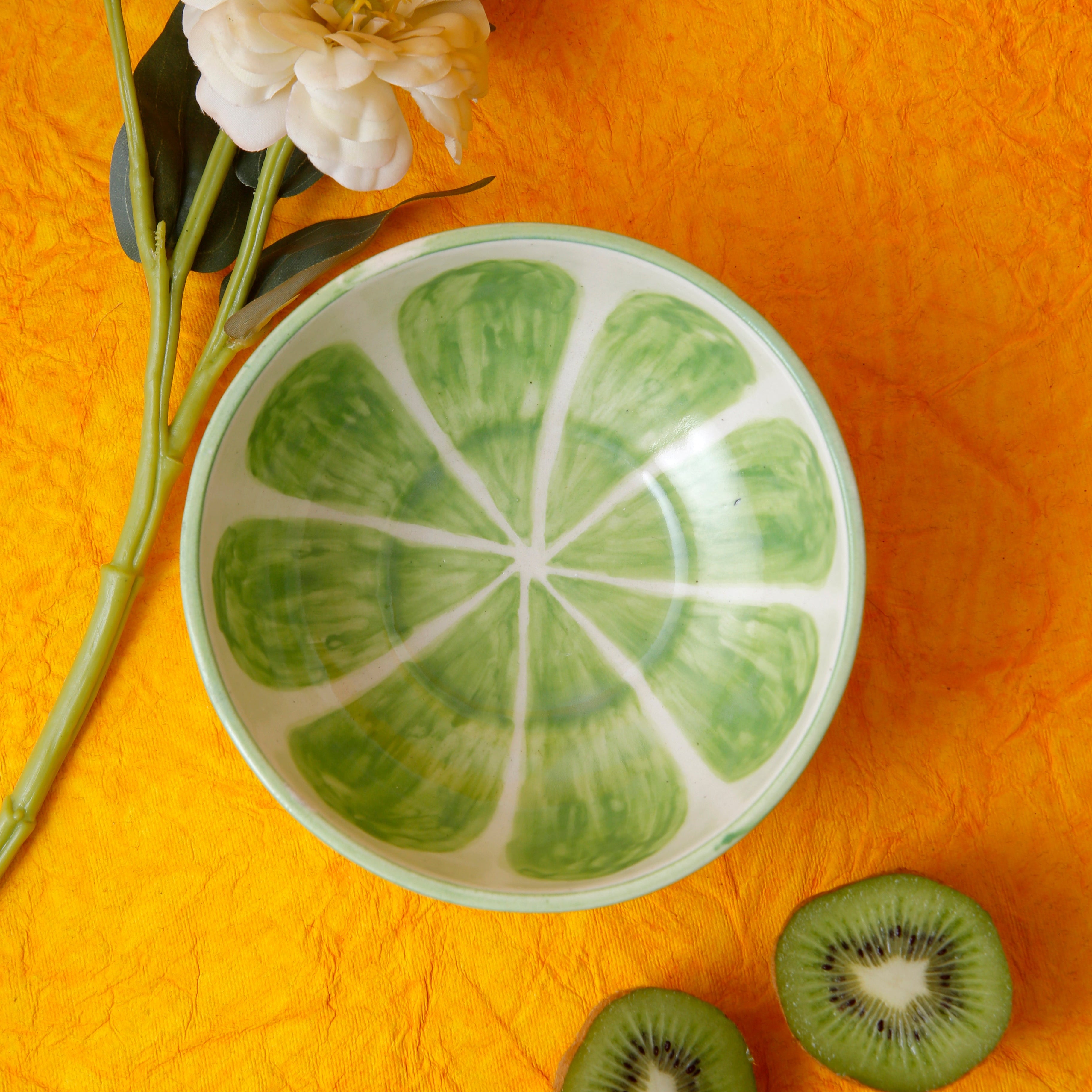 Zesty Green Fruit Bowl - 5 Inch
