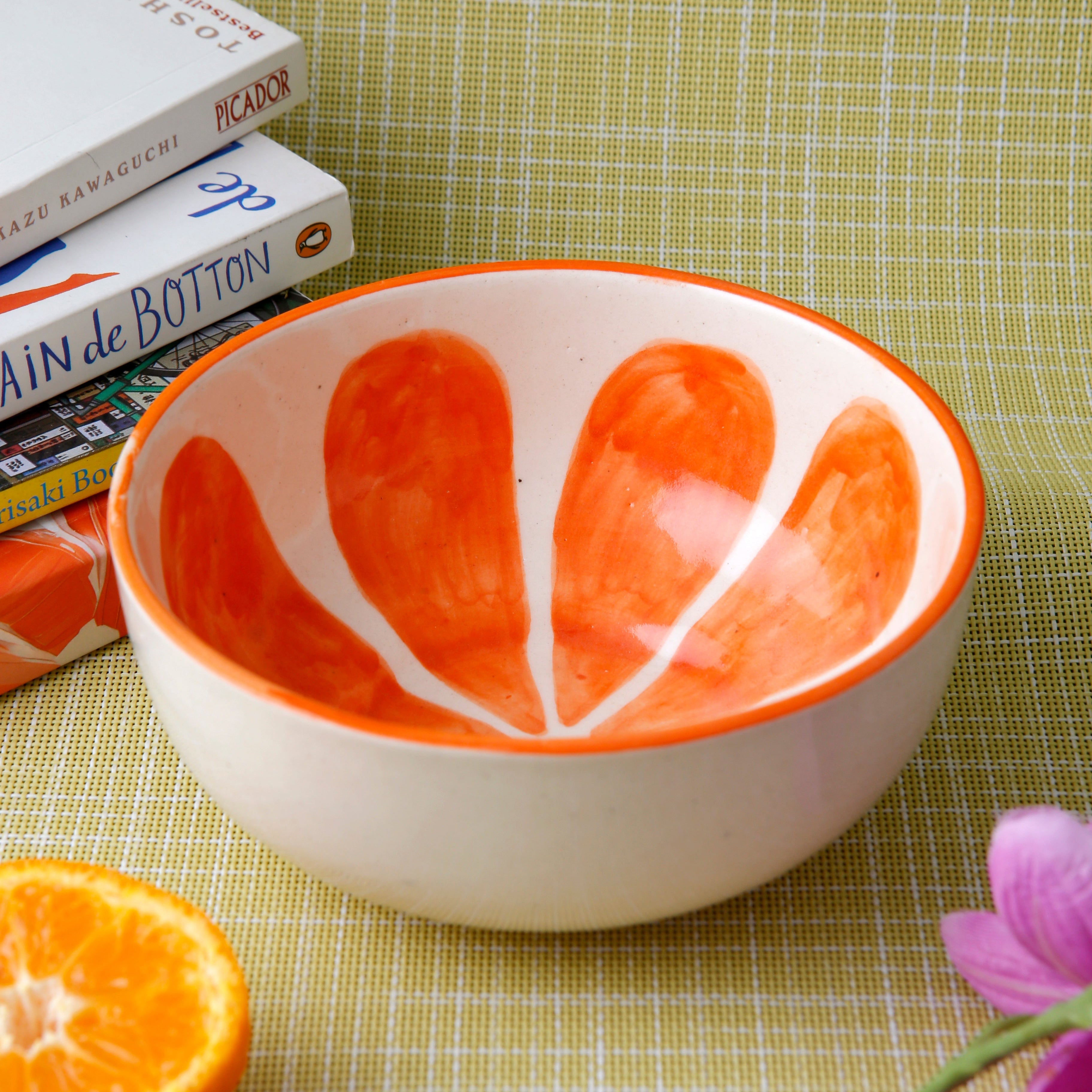 Tangerine Fruit Bowl - 5 Inch