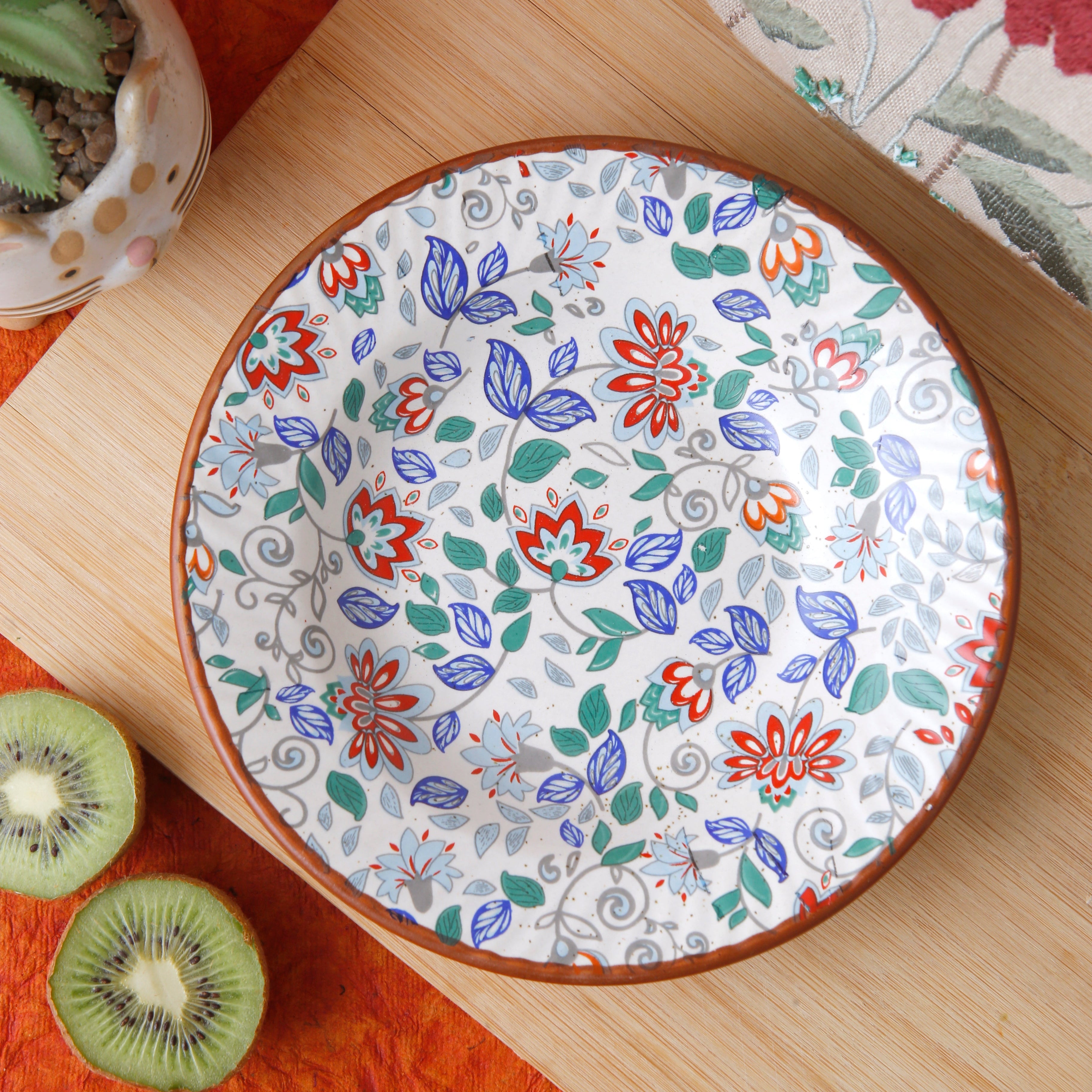 Eden Bloom Pasta Plate - 9 Inch
