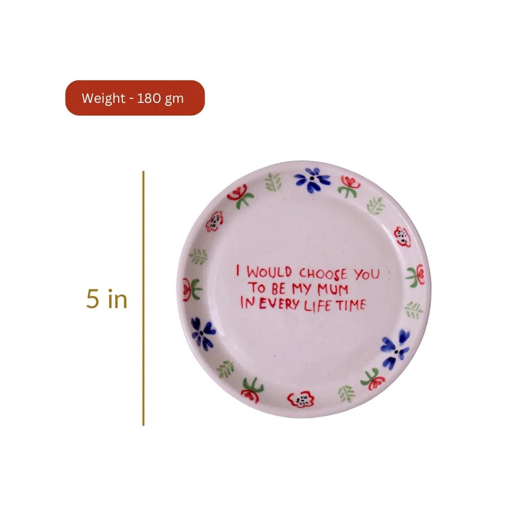 Mum Plate - 5 Inch