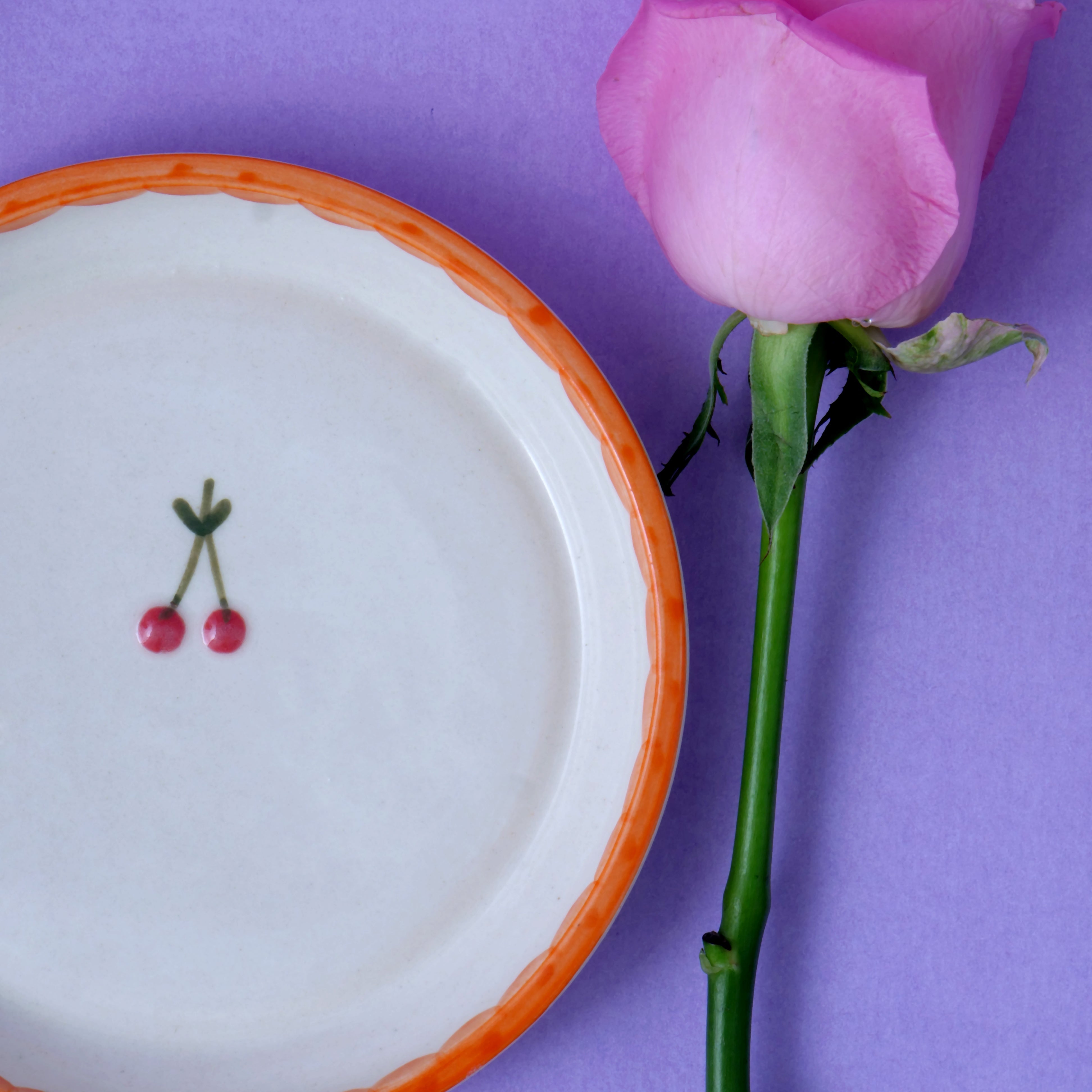 Sunkissed Cherry Plate - 5 Inch