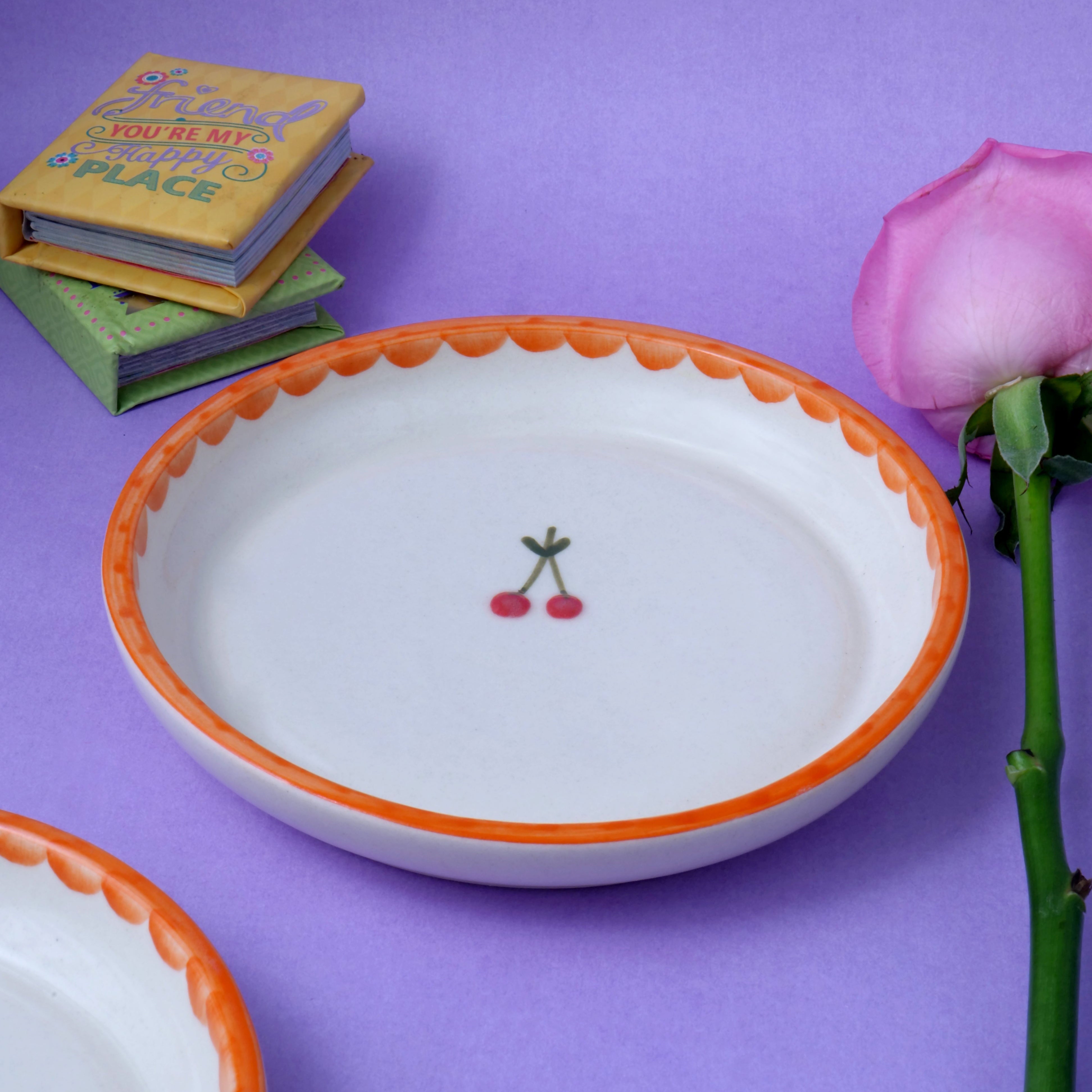 Sunkissed Cherry Plate - 5 Inch