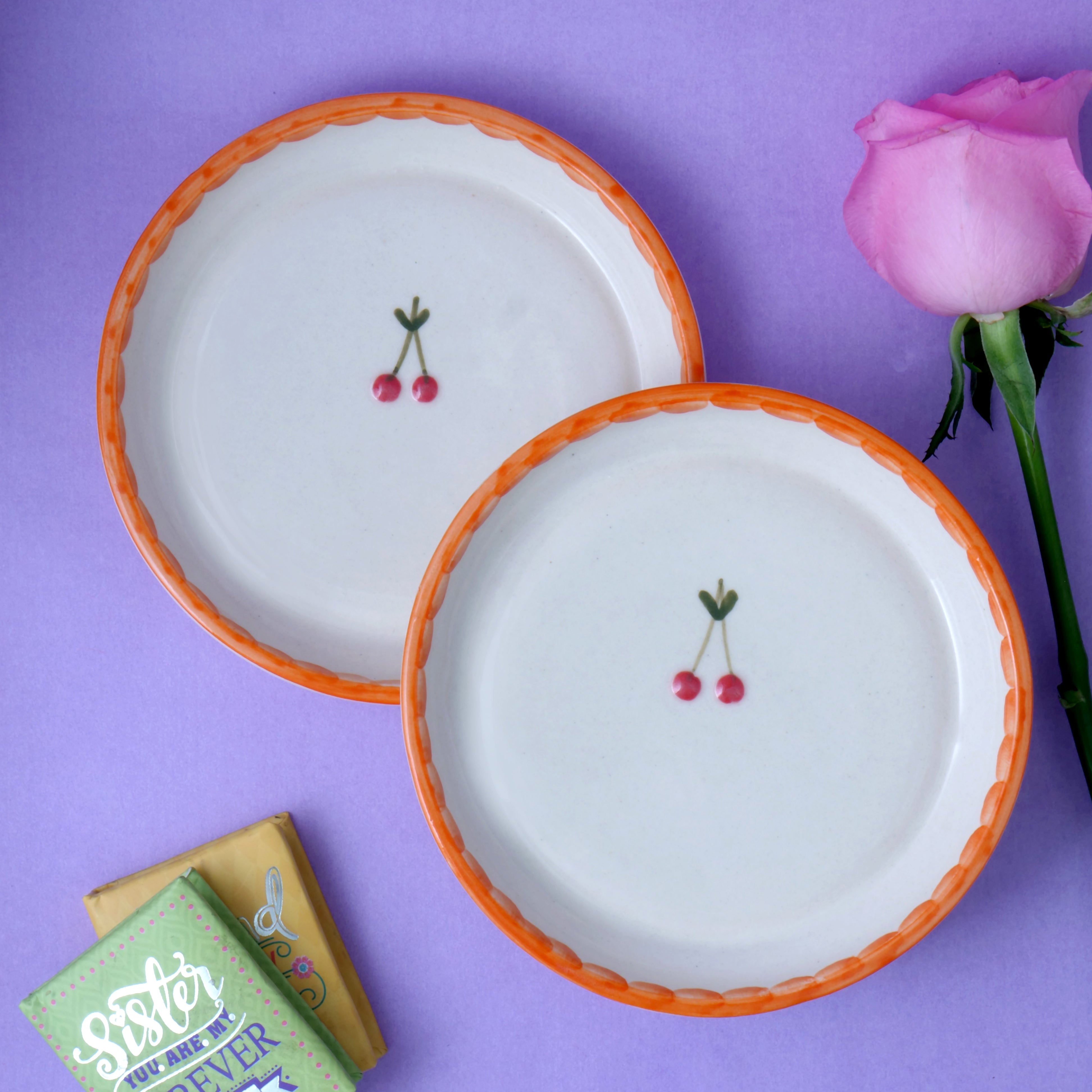 Sunkissed Cherry Plate - 5 Inch