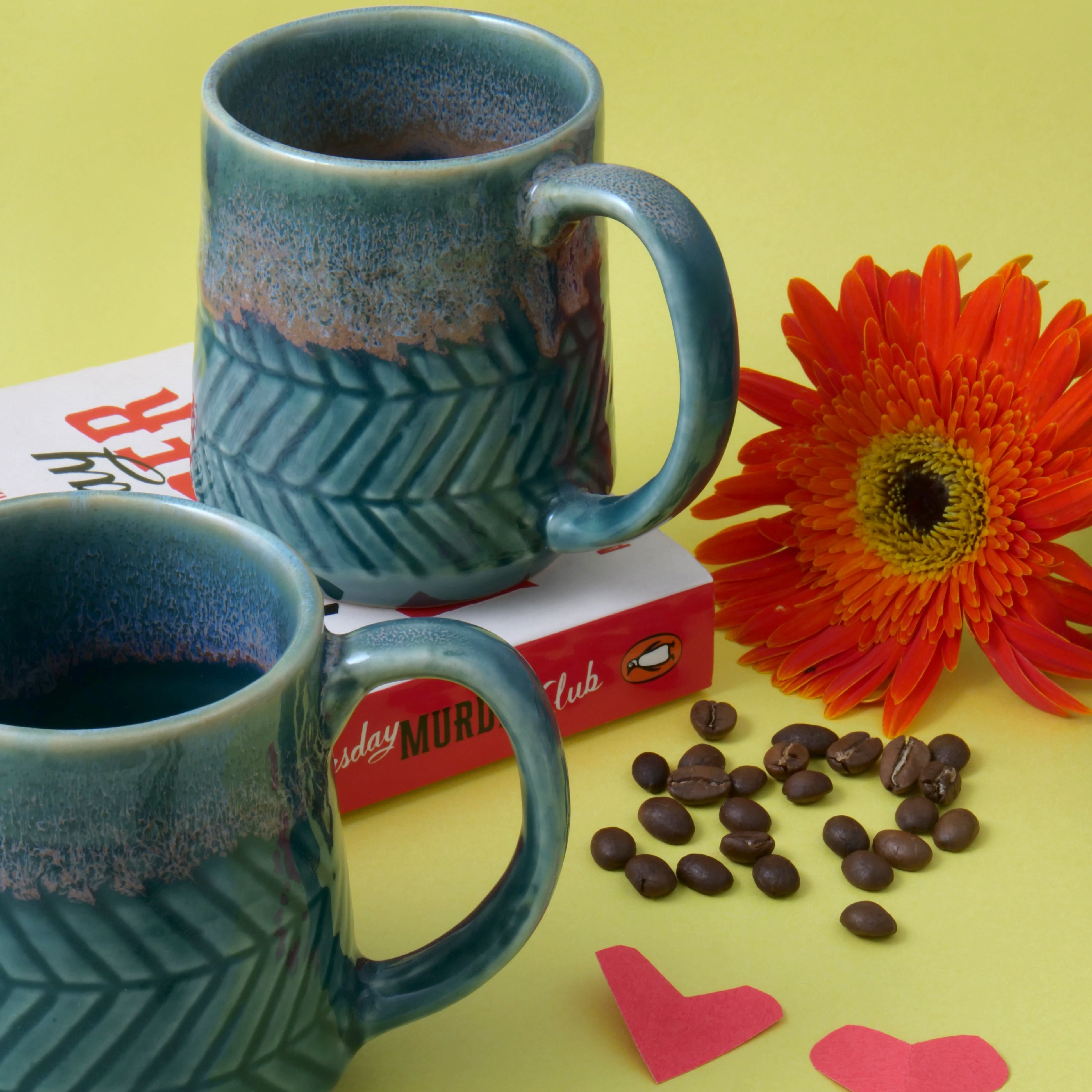 Dripping Emerald Green Mug