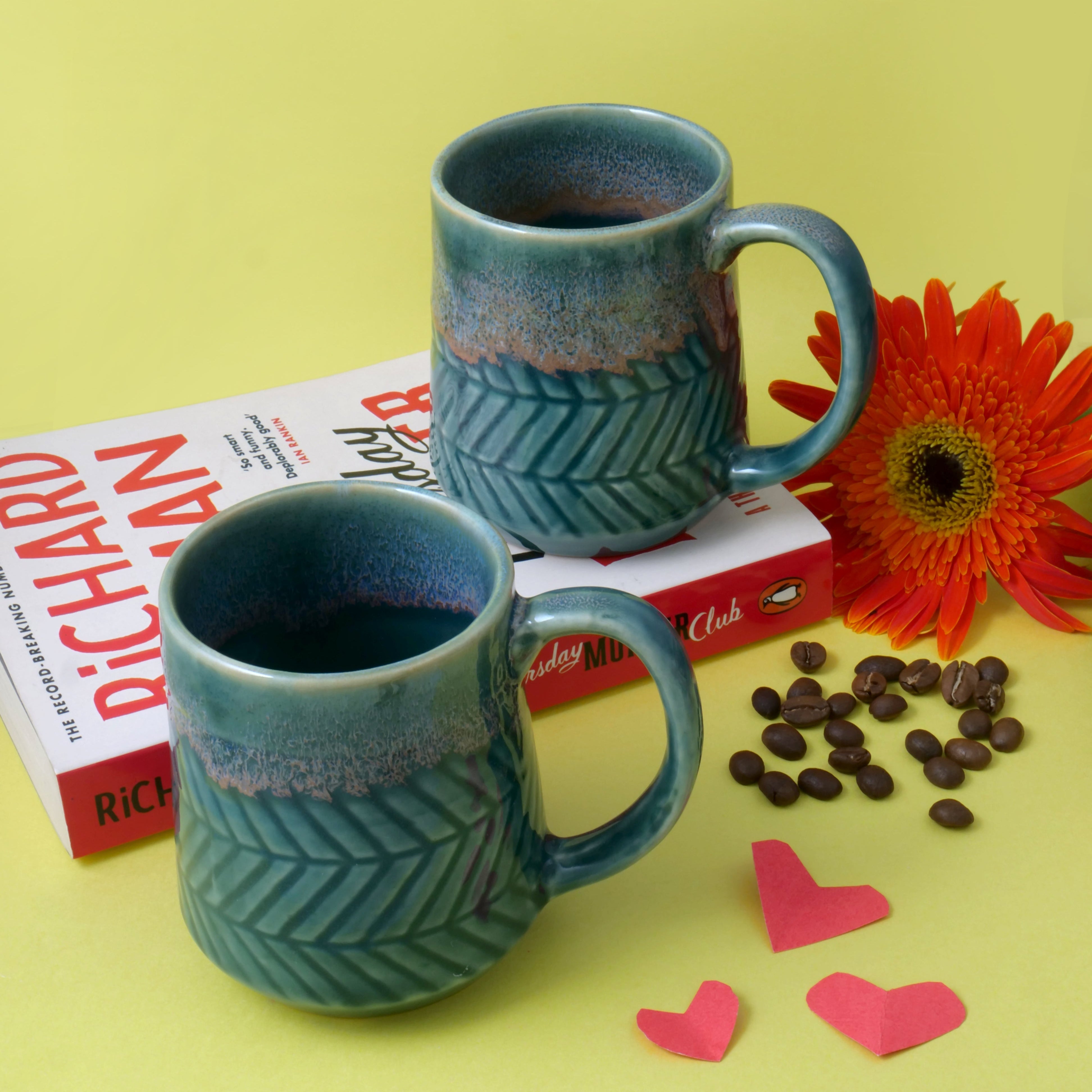 Dripping Emerald Green Mug