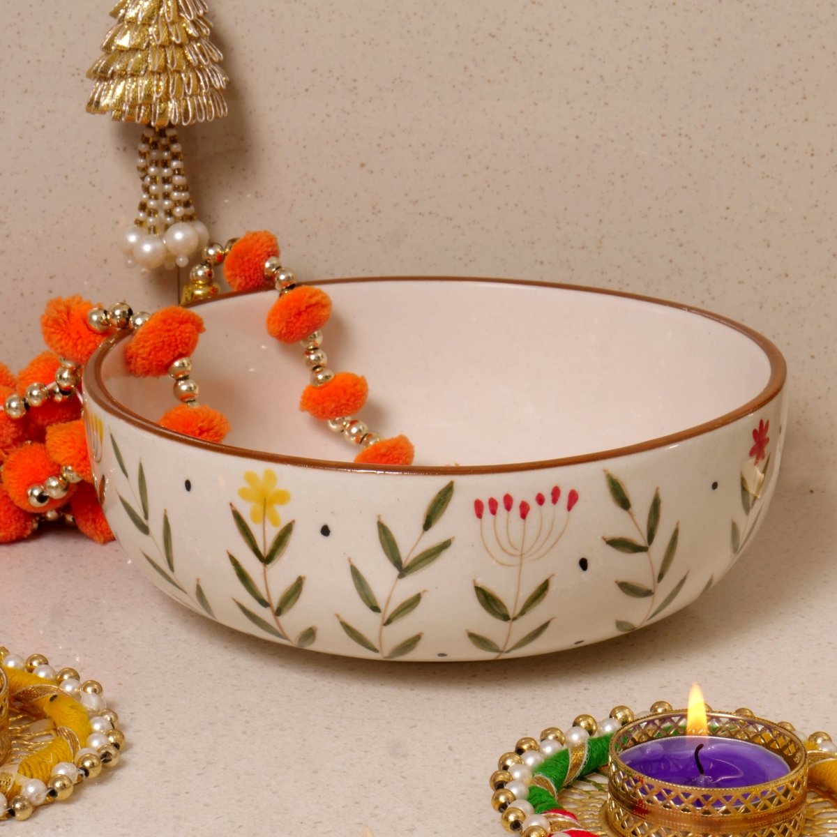 Dilkhush Mug, Dilkhush Quarter Plate, Dilkhush Serving Bowl - Set of 3
