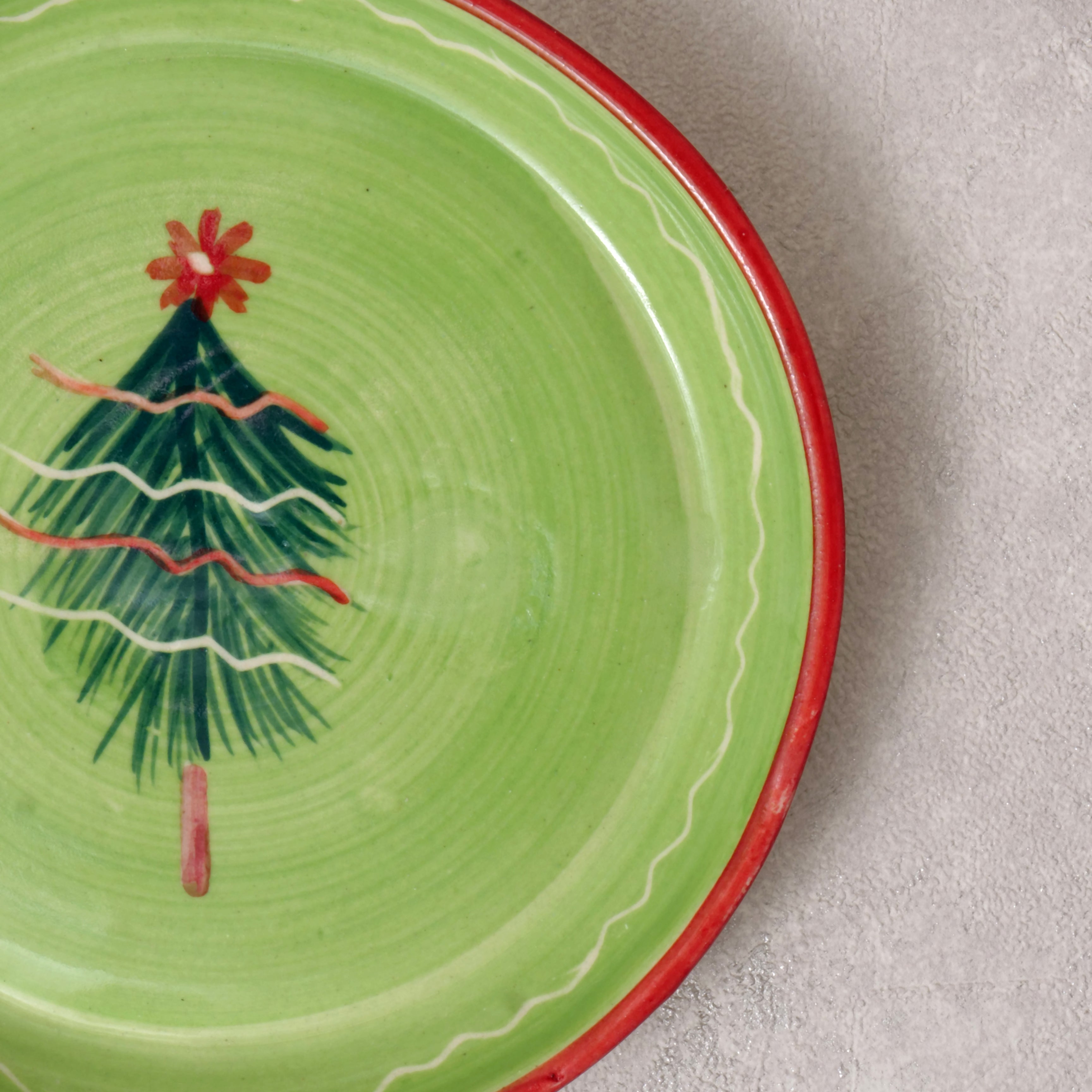 Merry Tree Plate - 5 Inch