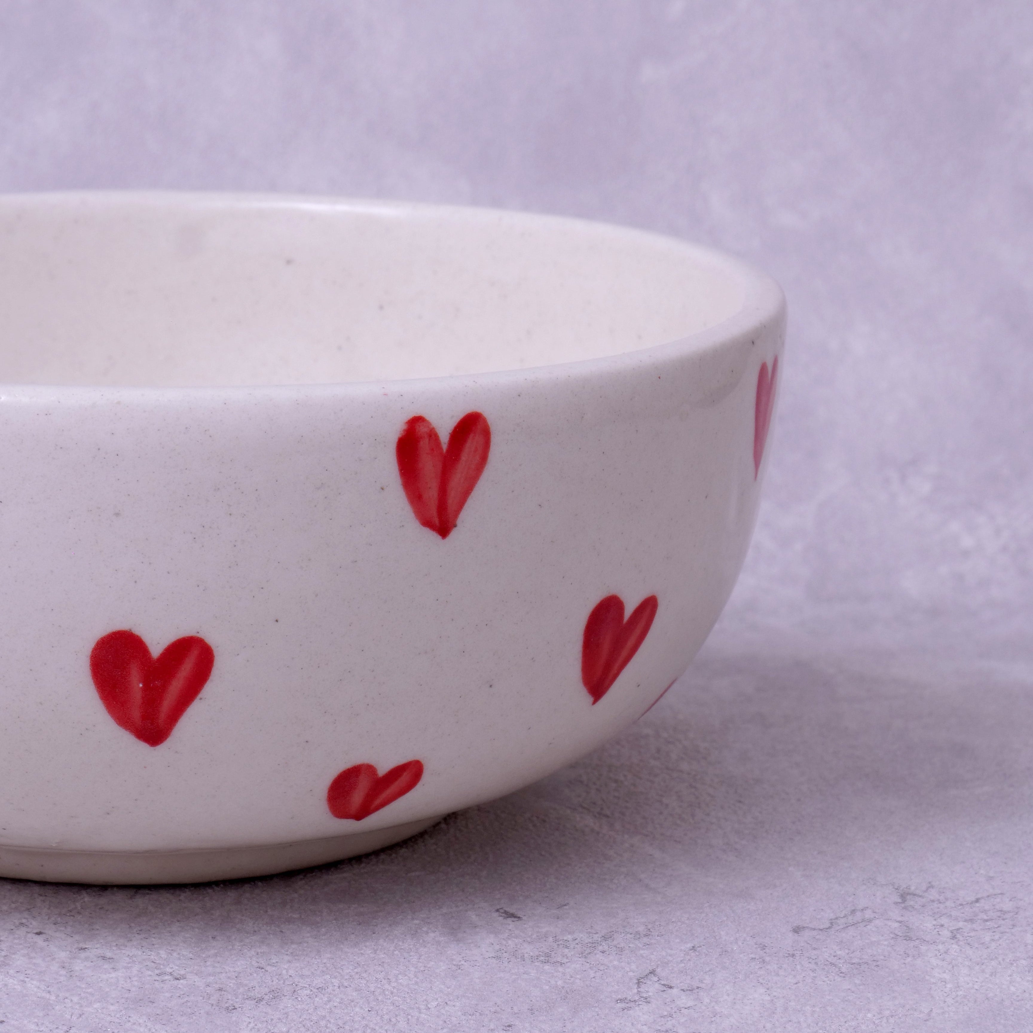 Red Heart Fruit Bowl - 5 Inch