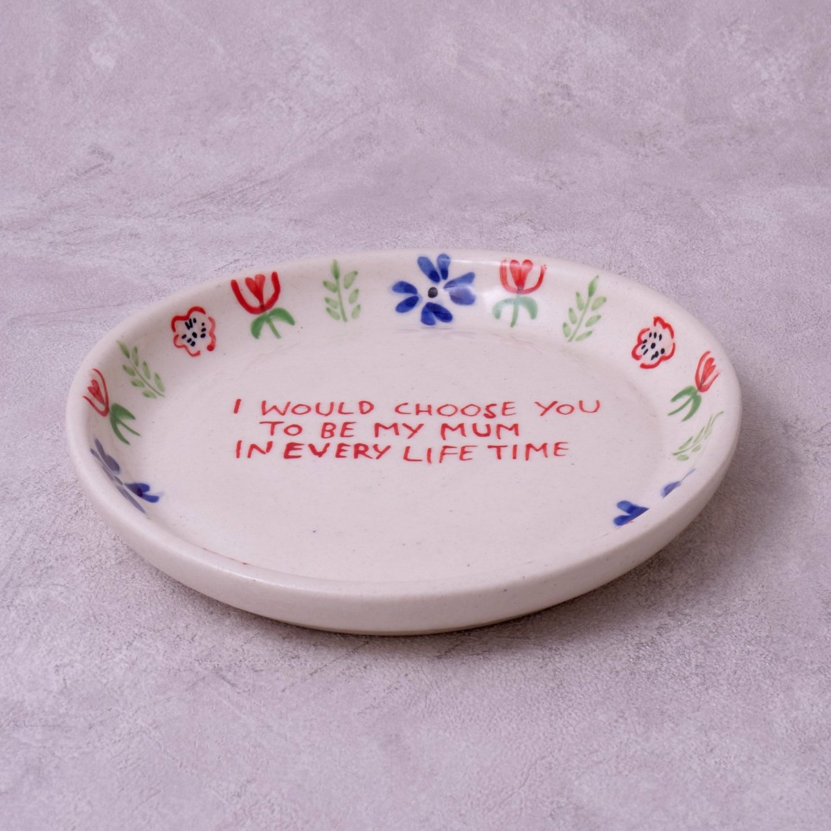 Mum Plate - 5 Inch