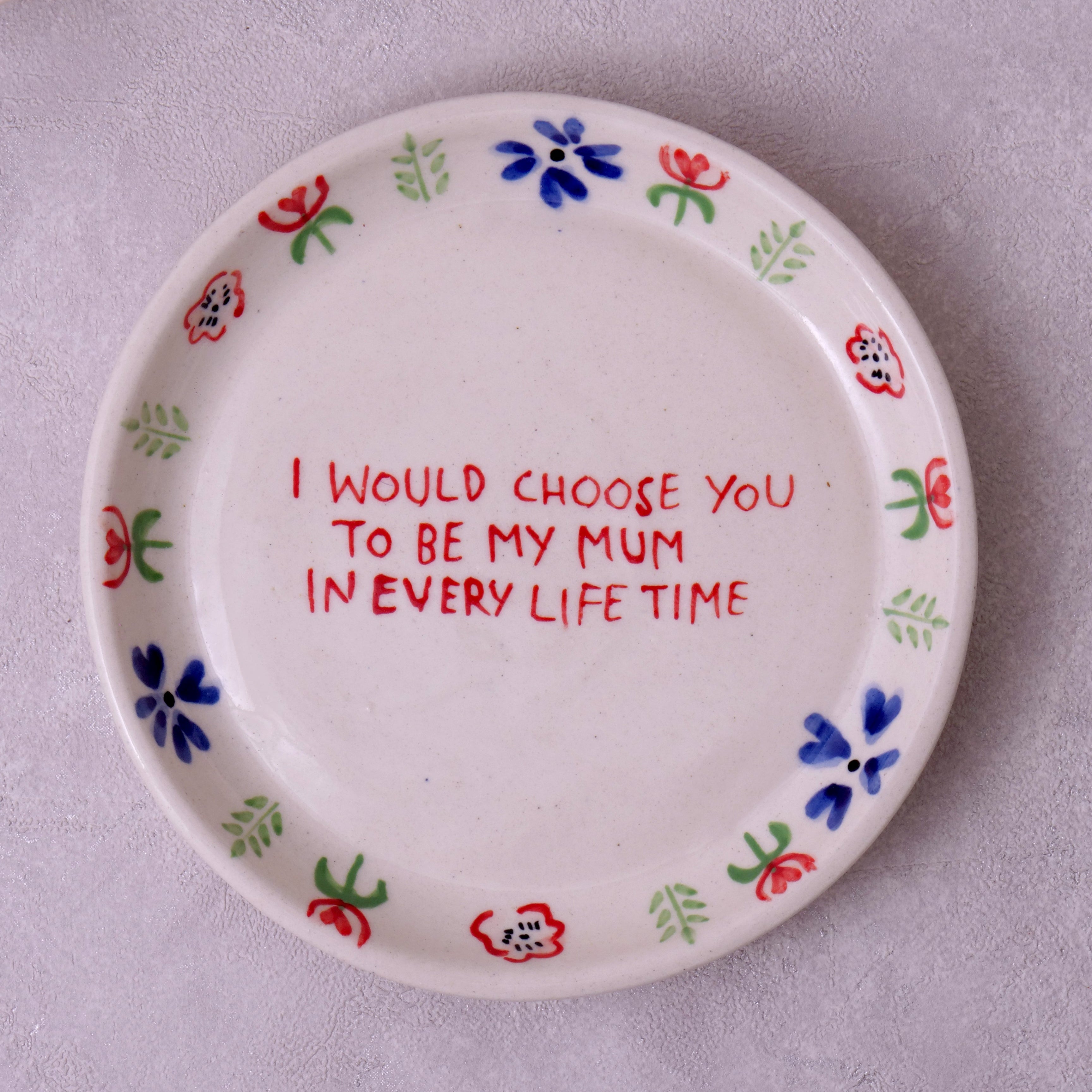 Mum Plate - 5 Inch
