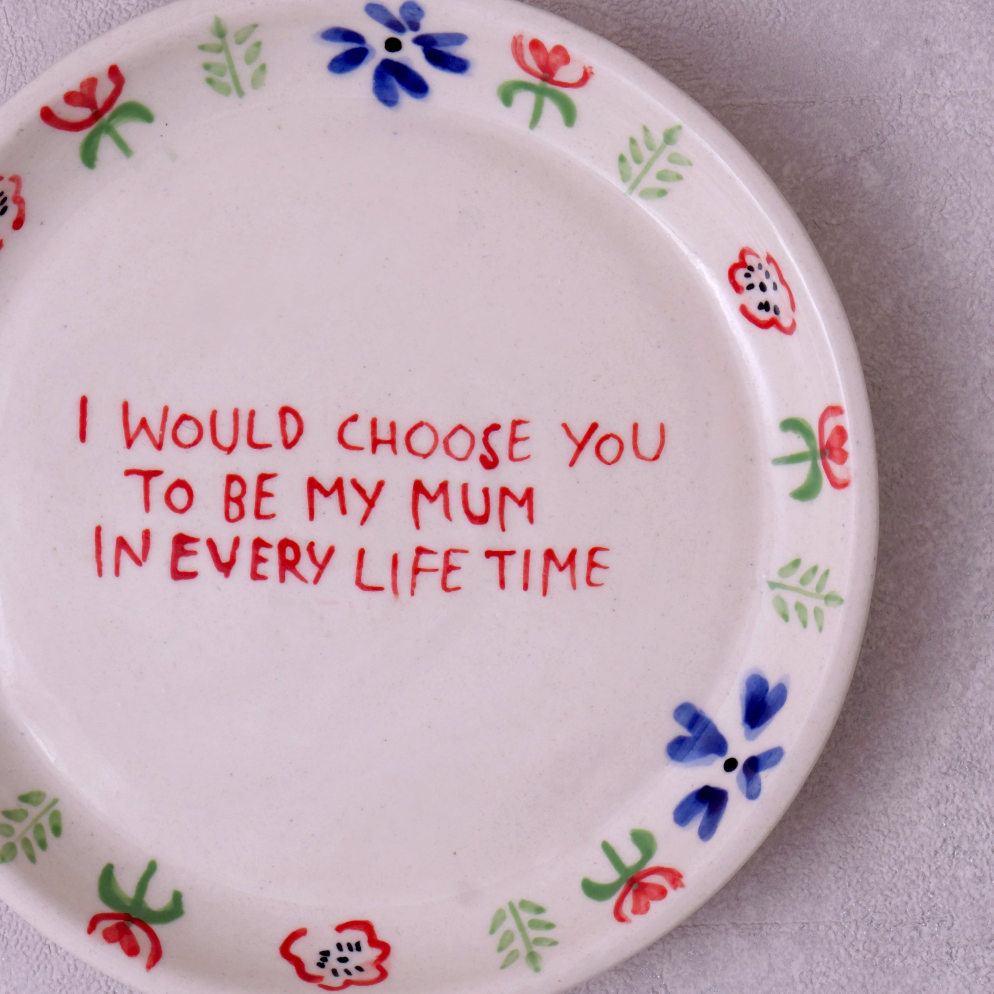 Mum Plate - 5 Inch