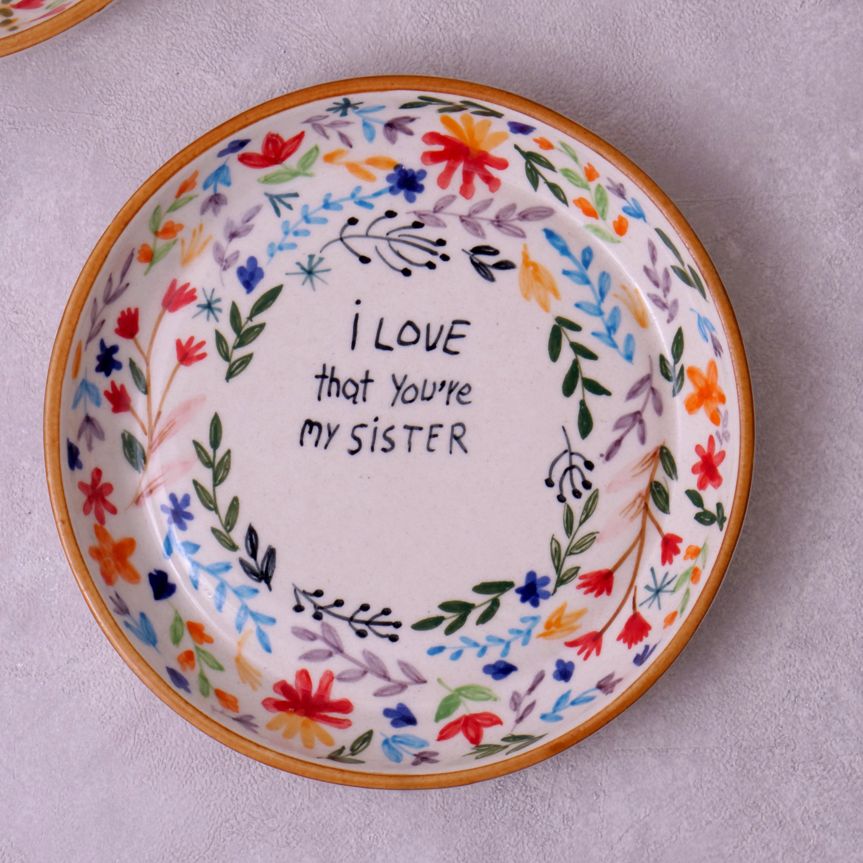 Love that you are my sister Plate - 5 Inch