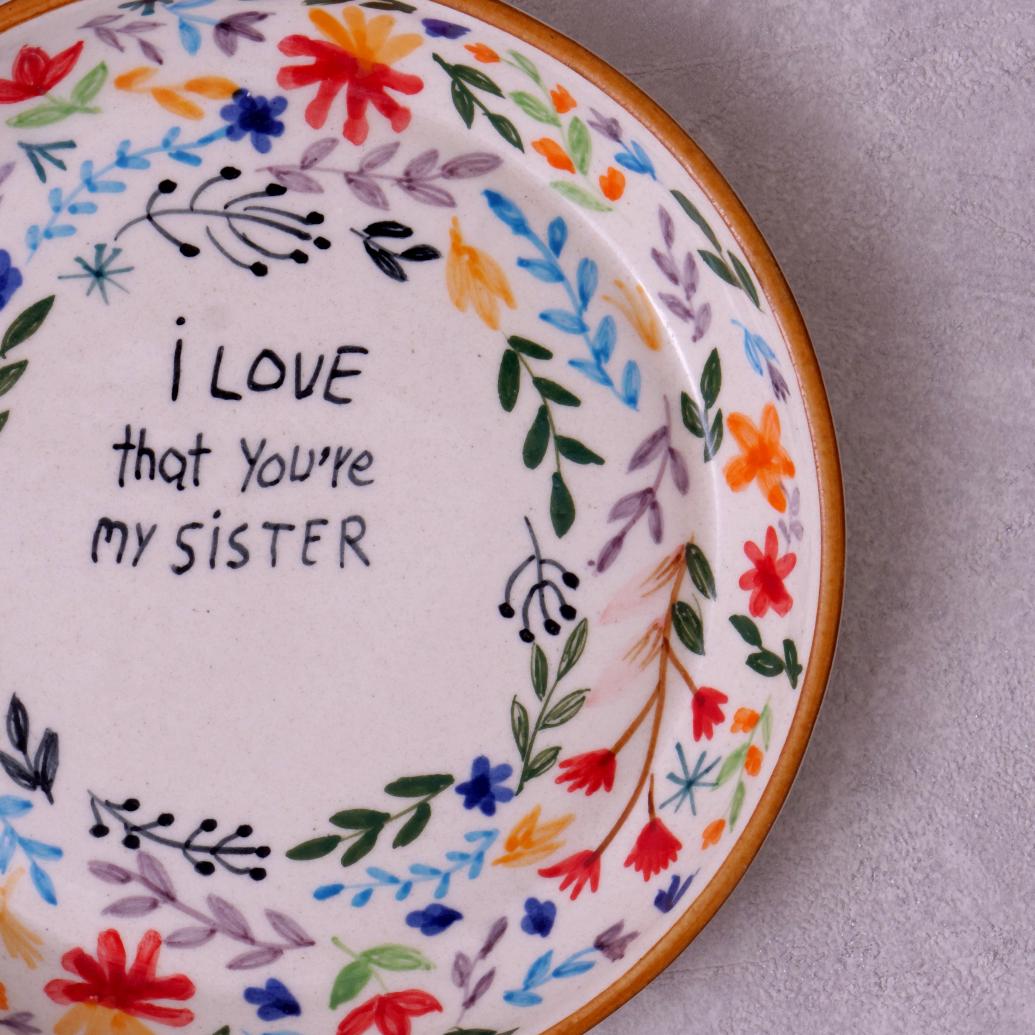 Love that you are my sister Plate - 5 Inch